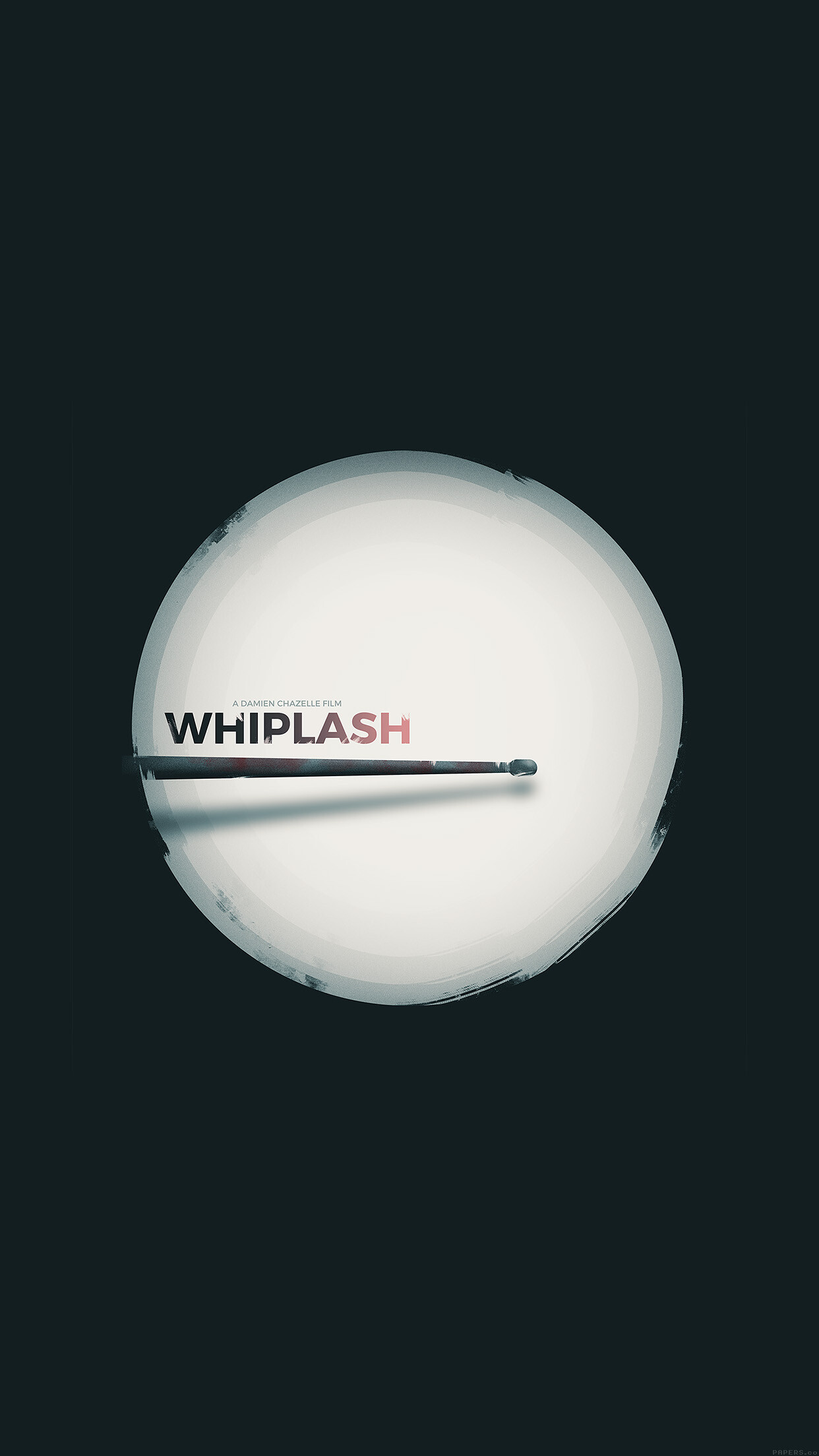 Whiplash, Minimalistic iPhone wallpaper, Music and film synergy, Powerful emotions, 1250x2210 HD Phone