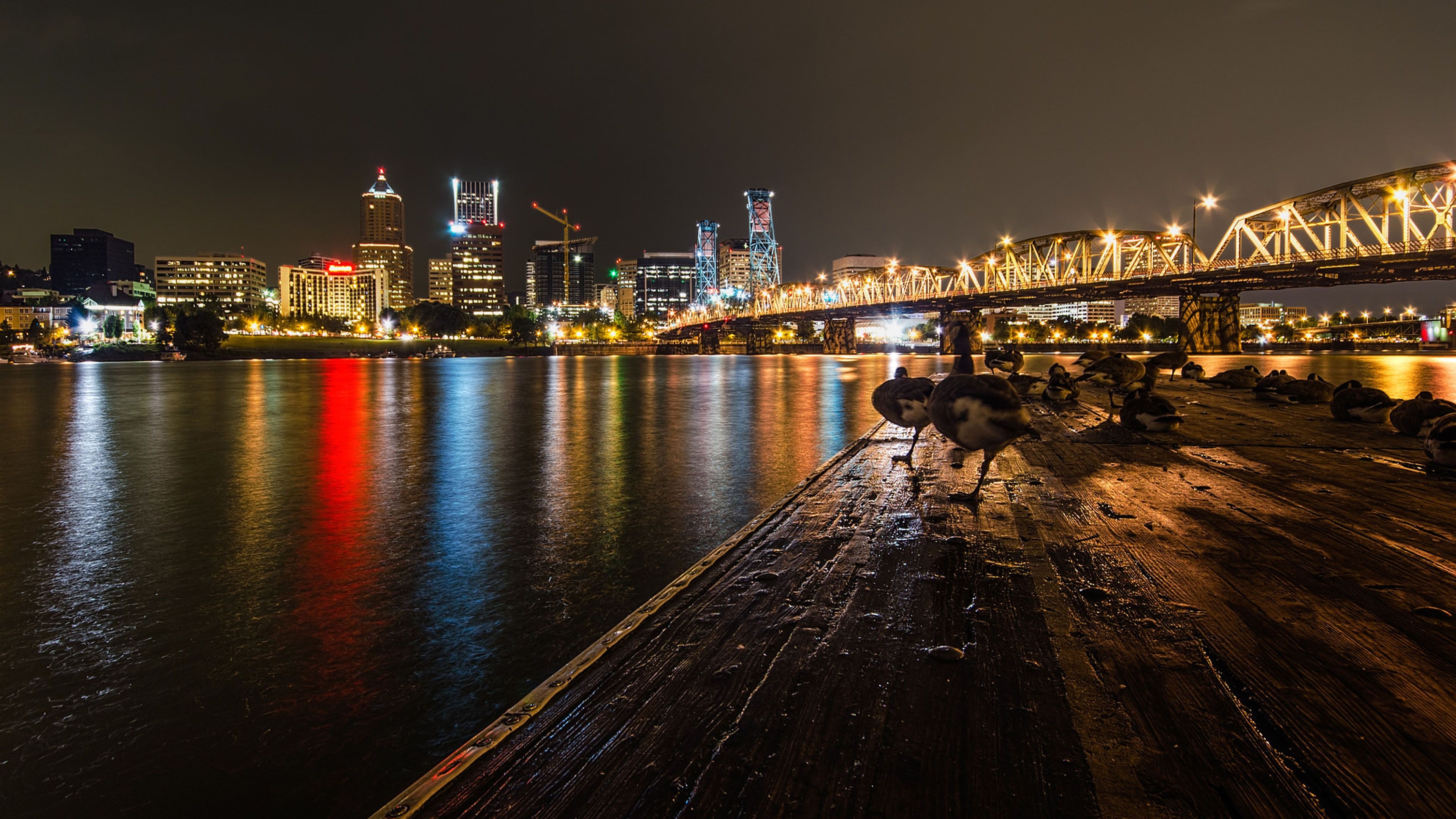 Portland Oregon Skyline, Portland skyline wallpapers, Portland skyline backgrounds, 3840x2160 4K Desktop