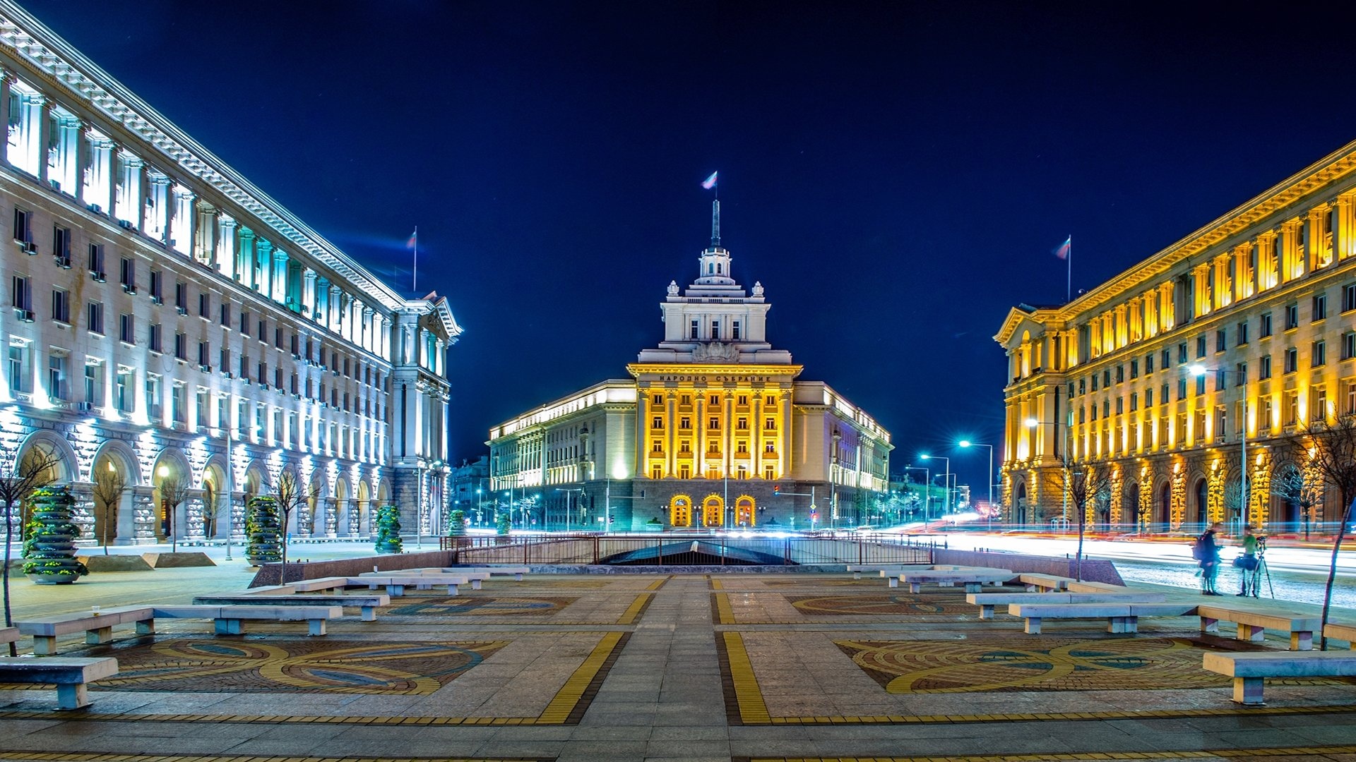 Sofia's architecture, Bulgarian cityscape, Wallpaper charm, Urban delight, 1920x1080 Full HD Desktop