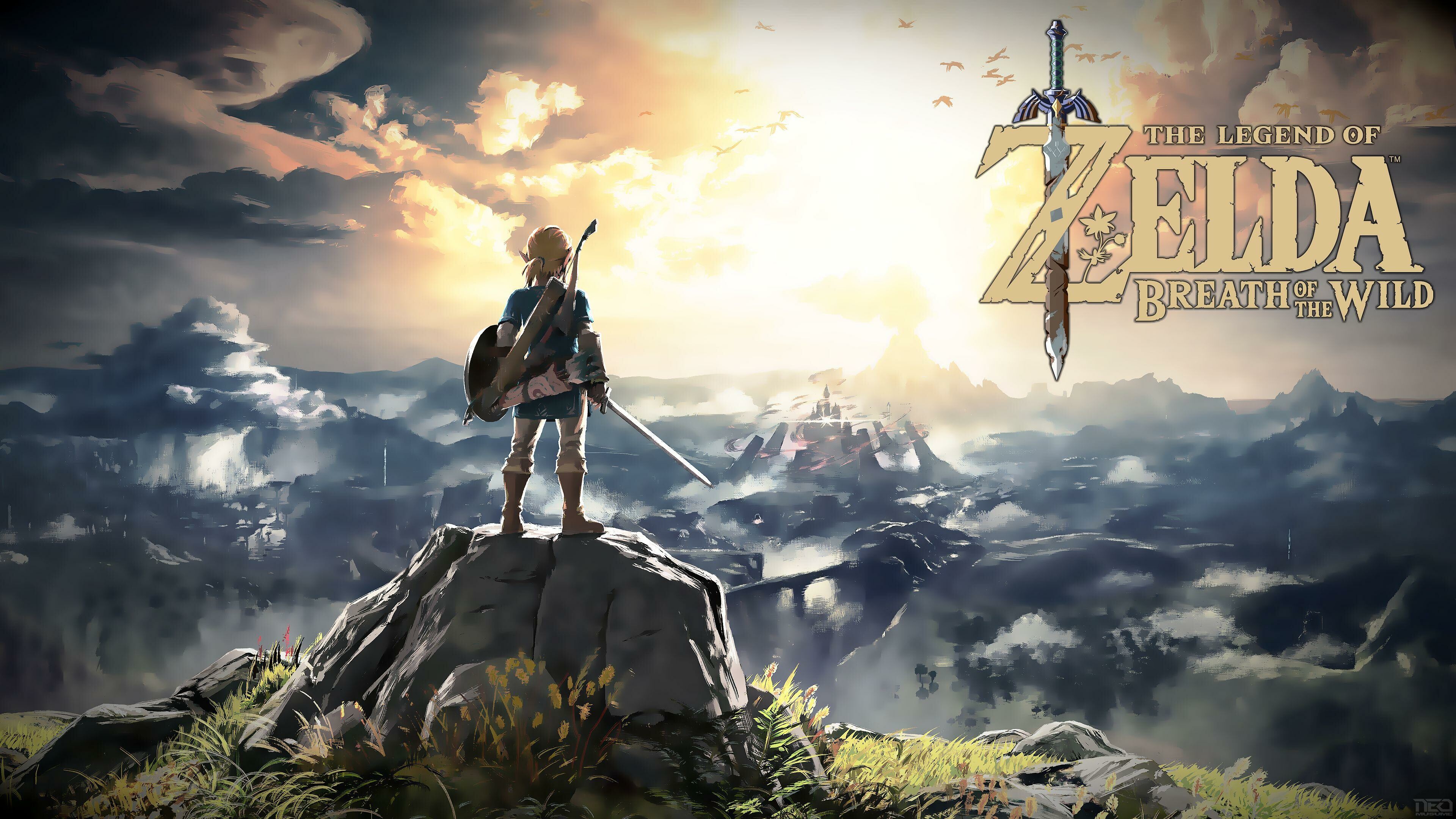 The Legend of Zelda, Breath of the Wild wallpapers, Gaming adventure, Majestic landscapes, 3840x2160 4K Desktop