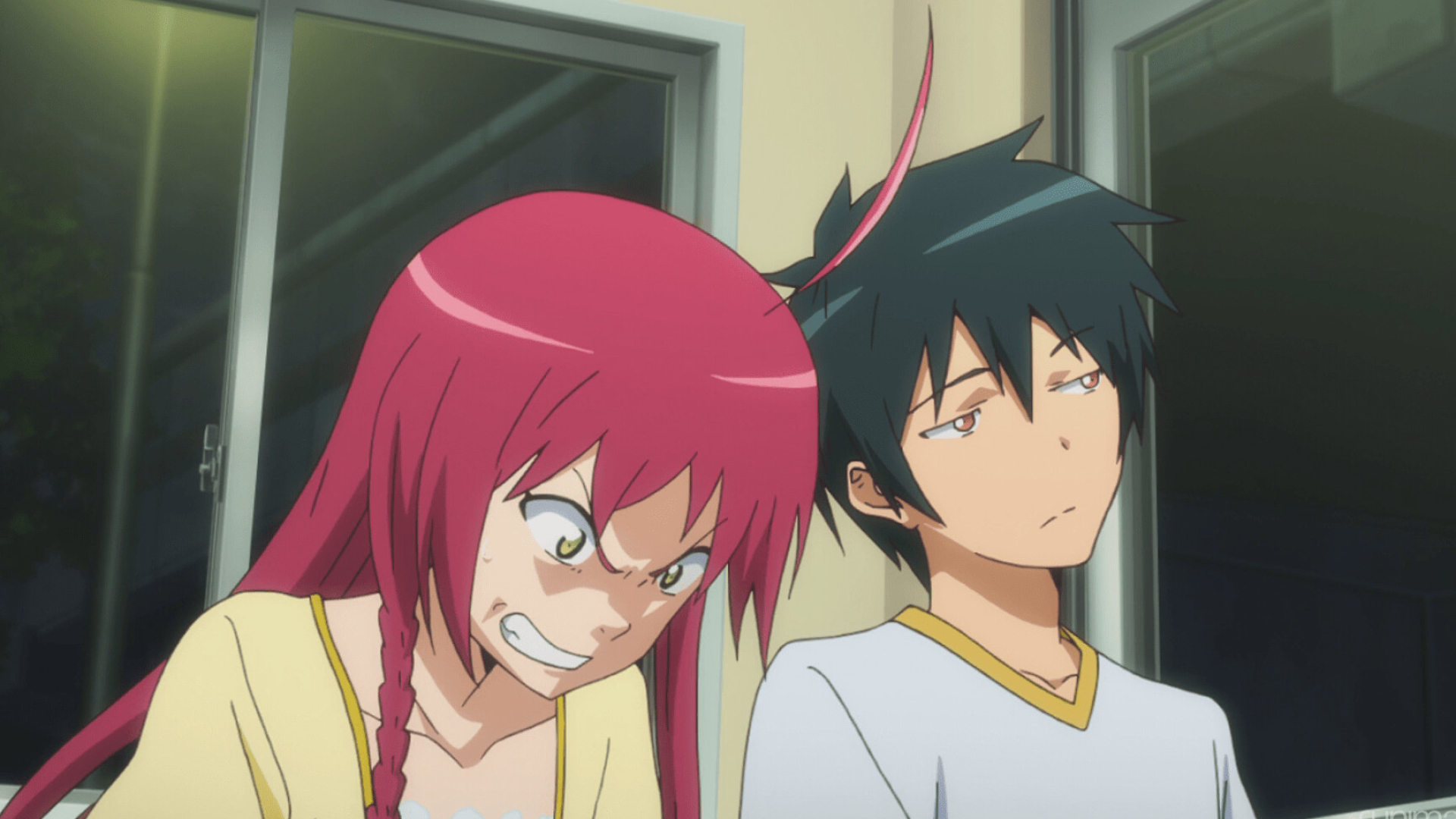 The Devil Is a Part-Timer!, Episode 2 review, Workplace comedy, Dreamy angel, 1920x1080 Full HD Desktop