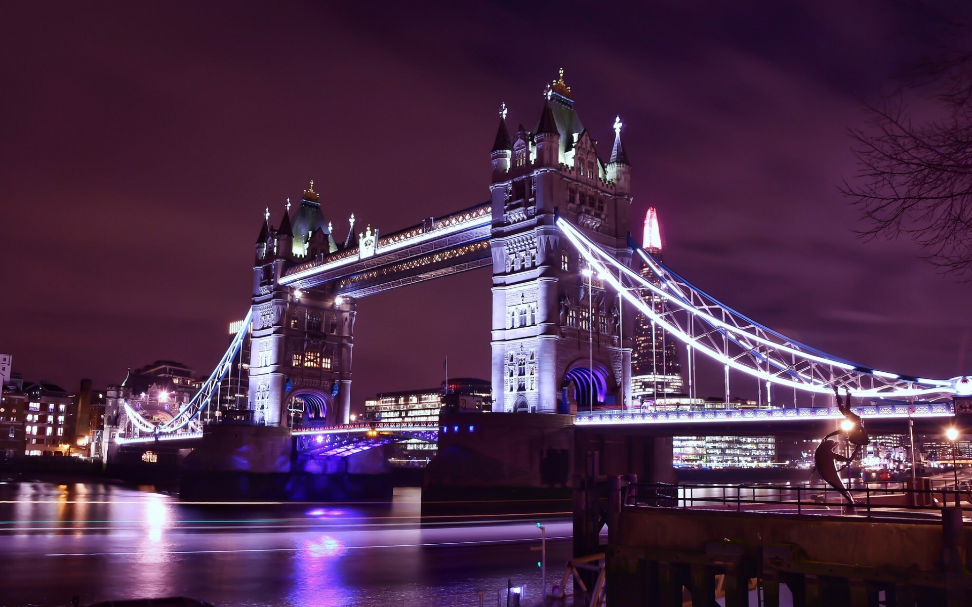 Tower Bridge, London landmarks, United Kingdom tourist attraction, Evening views, 1920x1200 HD Desktop