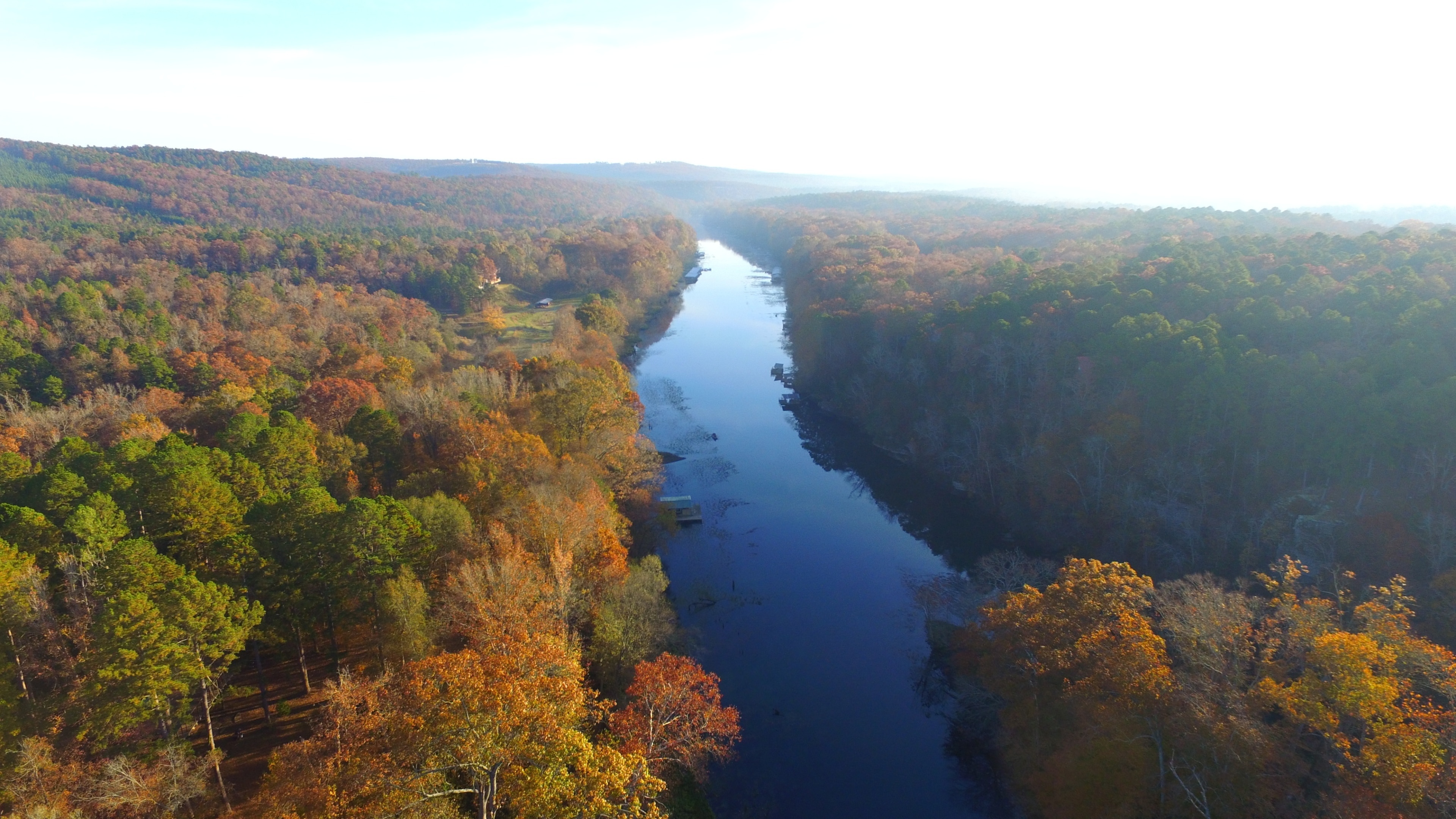 Arkansas River, Heber Springs vacation rentals, Cabin rentals, 3840x2160 4K Desktop