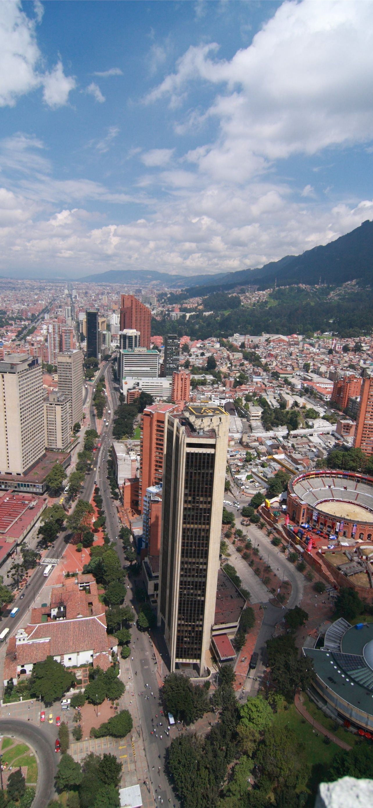 Bogota, 4K HD backgrounds, Vibrant cityscape, Modern metropolis, 1290x2780 HD Phone