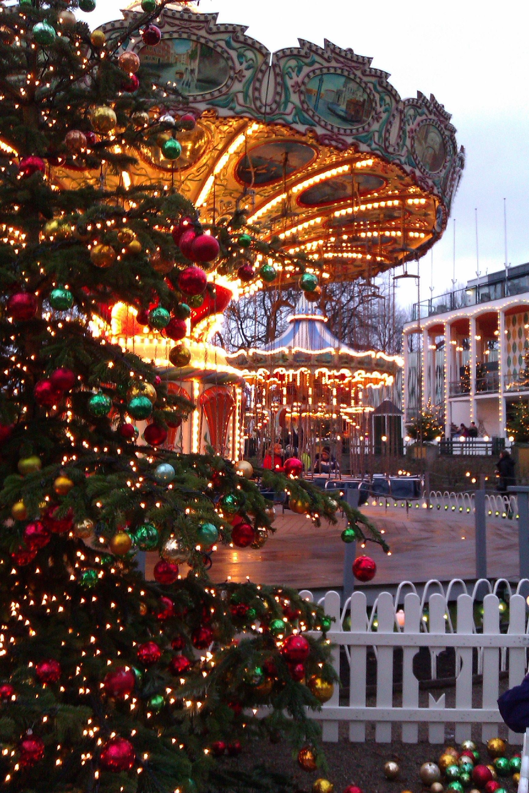 Christmas in Tivoli, Copenhagen Denmark, Tivoli wallpaper, Christmas pictures, 1730x2600 HD Phone