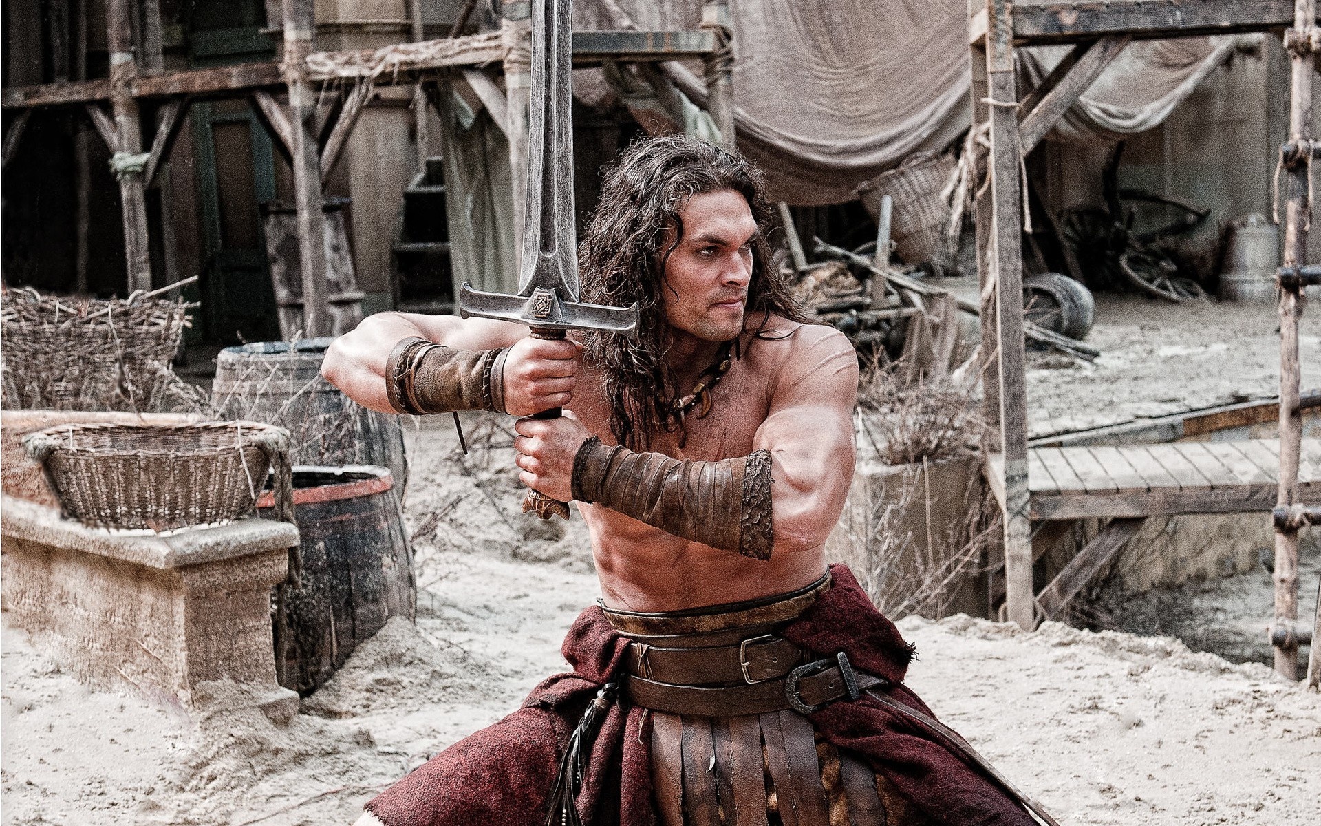 Jason Momoa, Wallpaper gallery, Exclusive collection, Conan's embodiment, 1920x1200 HD Desktop