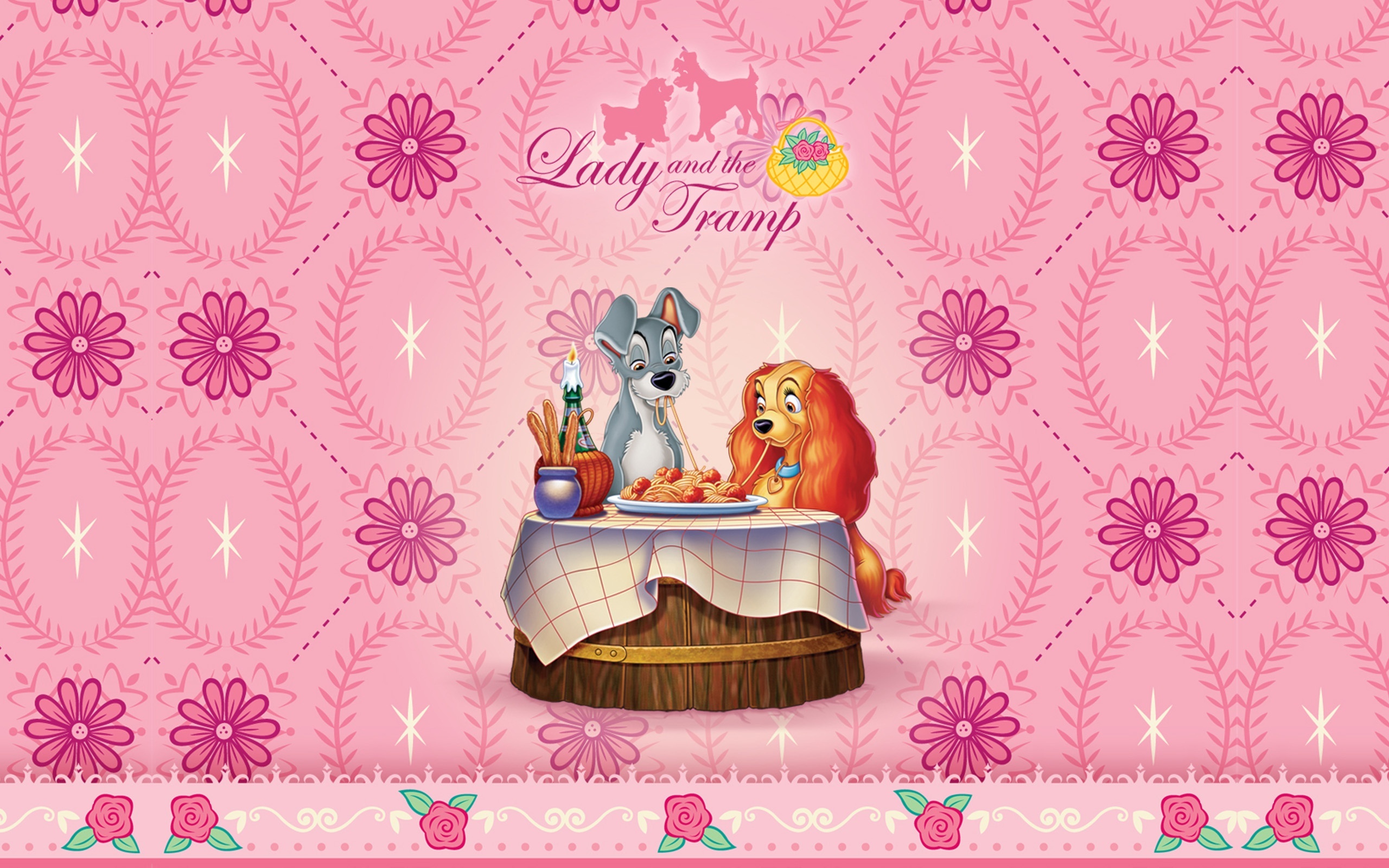 Lady and the Tramp, Disney wallpapers, HD mobile, Desktop background, 2560x1600 HD Desktop