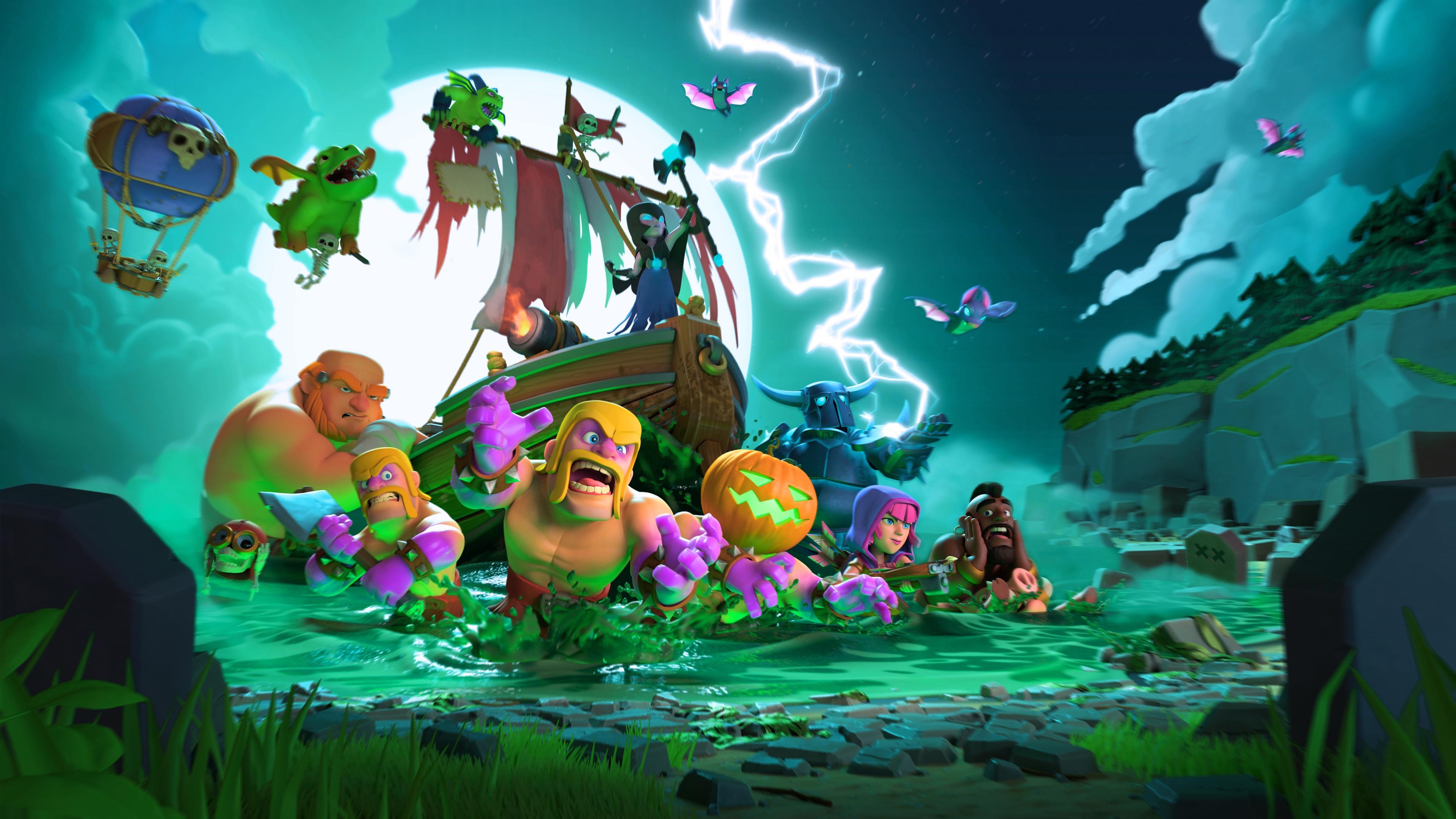 Halloween, Clash of Clans Wallpaper, 3840x2160 4K Desktop