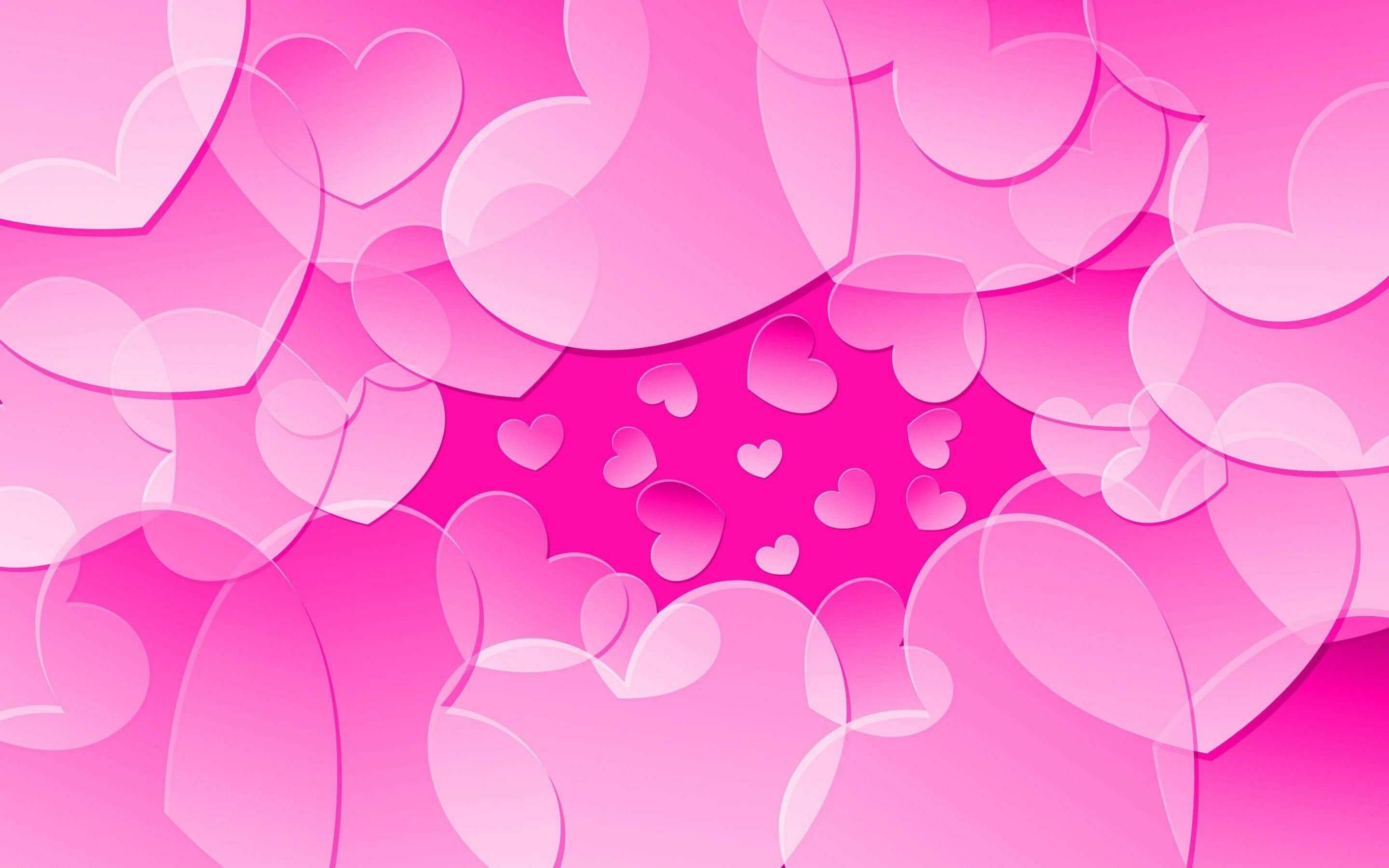 Pink Heart, Wallpaper, Love, Free, 2880x1800 HD Desktop