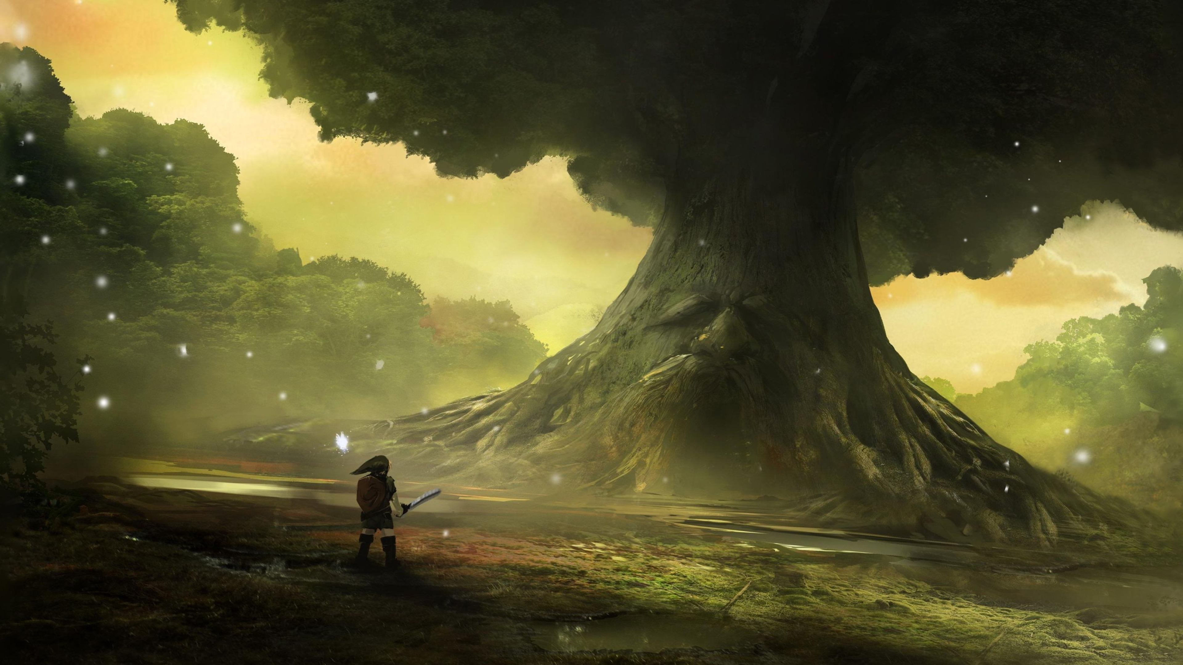 The Great Deku Tree, Zelda Wallpaper, 3840x2160 4K Desktop