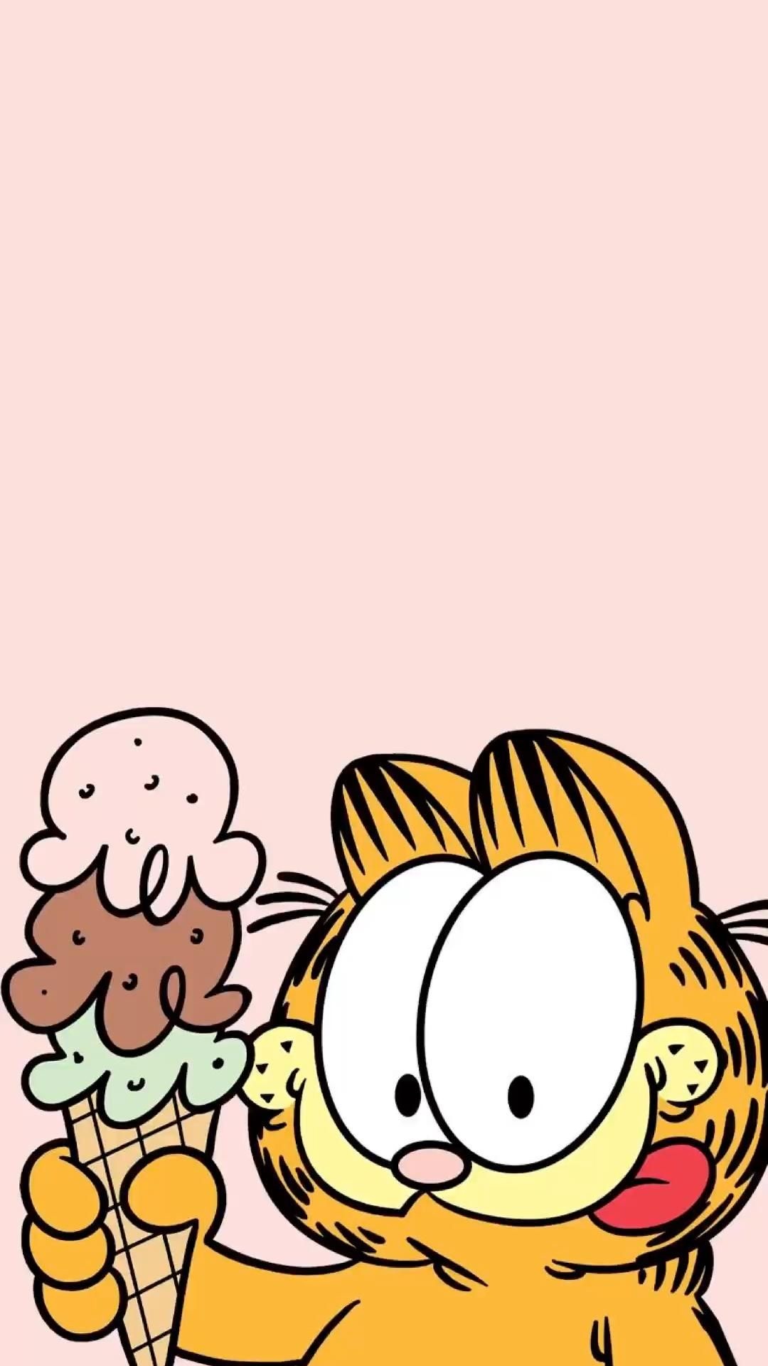 Garfield, Garfield wallpaper, Immersive phone wallpapers, Playful cat, 1080x1920 Full HD Phone