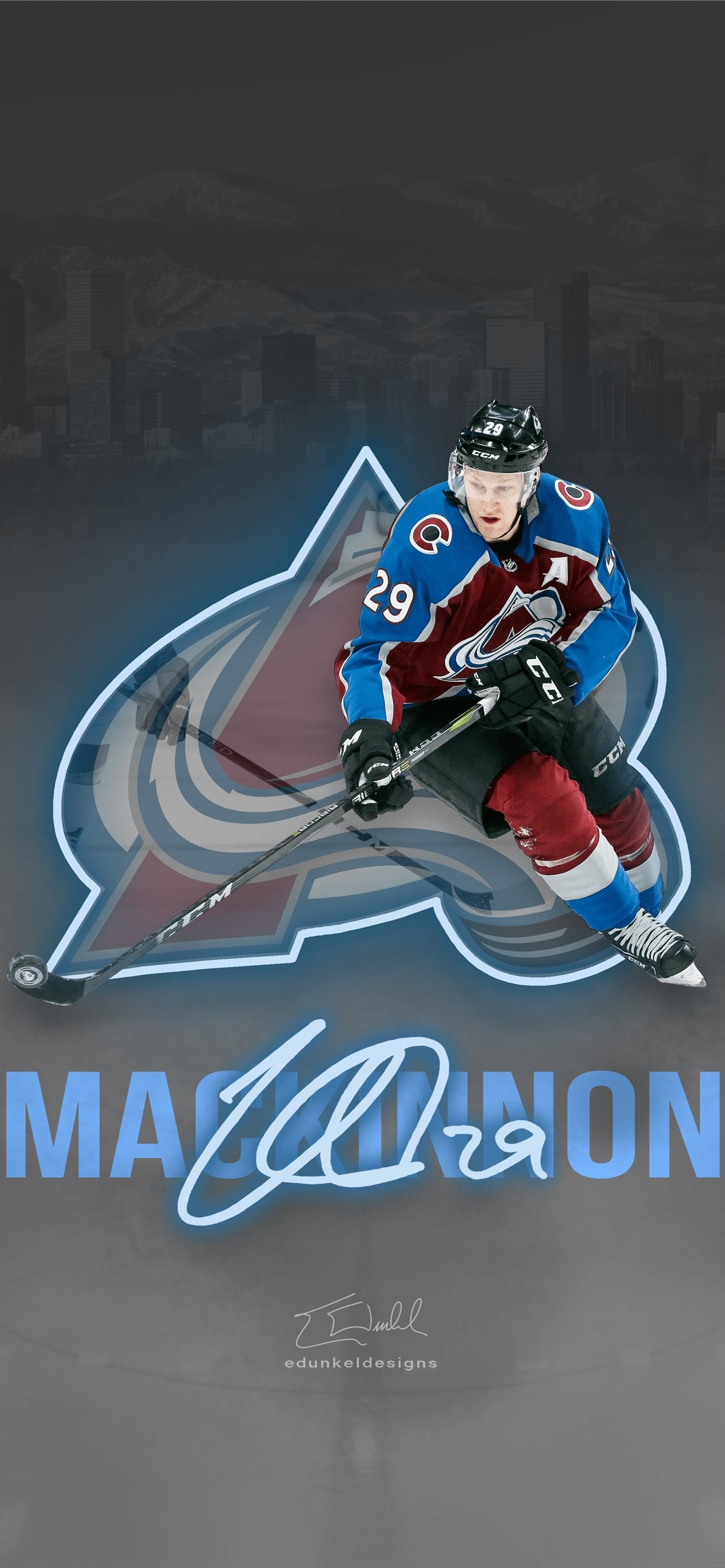 Nathan MacKinnon, Colorado Avalanche Wallpaper, 1290x2780 HD Phone