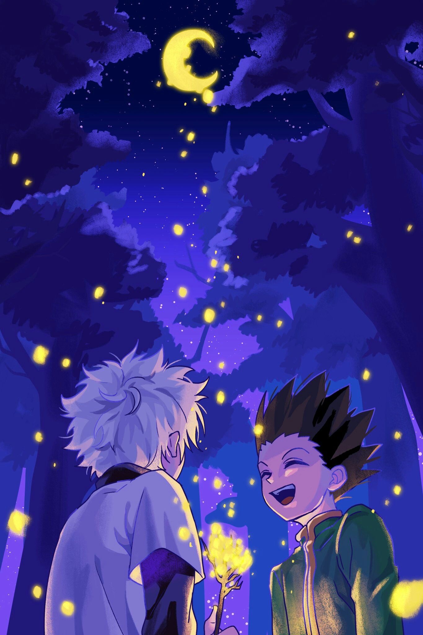 Killua and Gon, Hunter x Hunter, Anime, 1370x2050 HD Phone