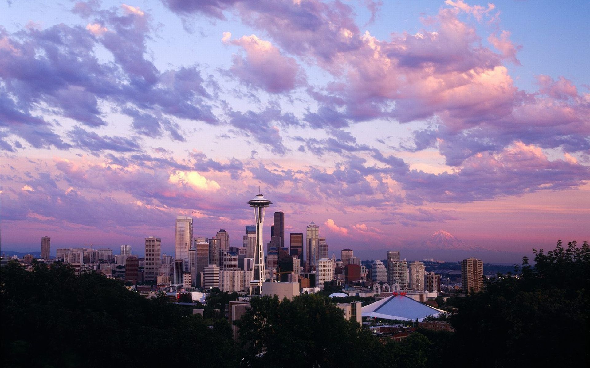 Seattle Skyline, Sky-high views, Space Needle, Stunning wallpapers, 1920x1200 HD Desktop