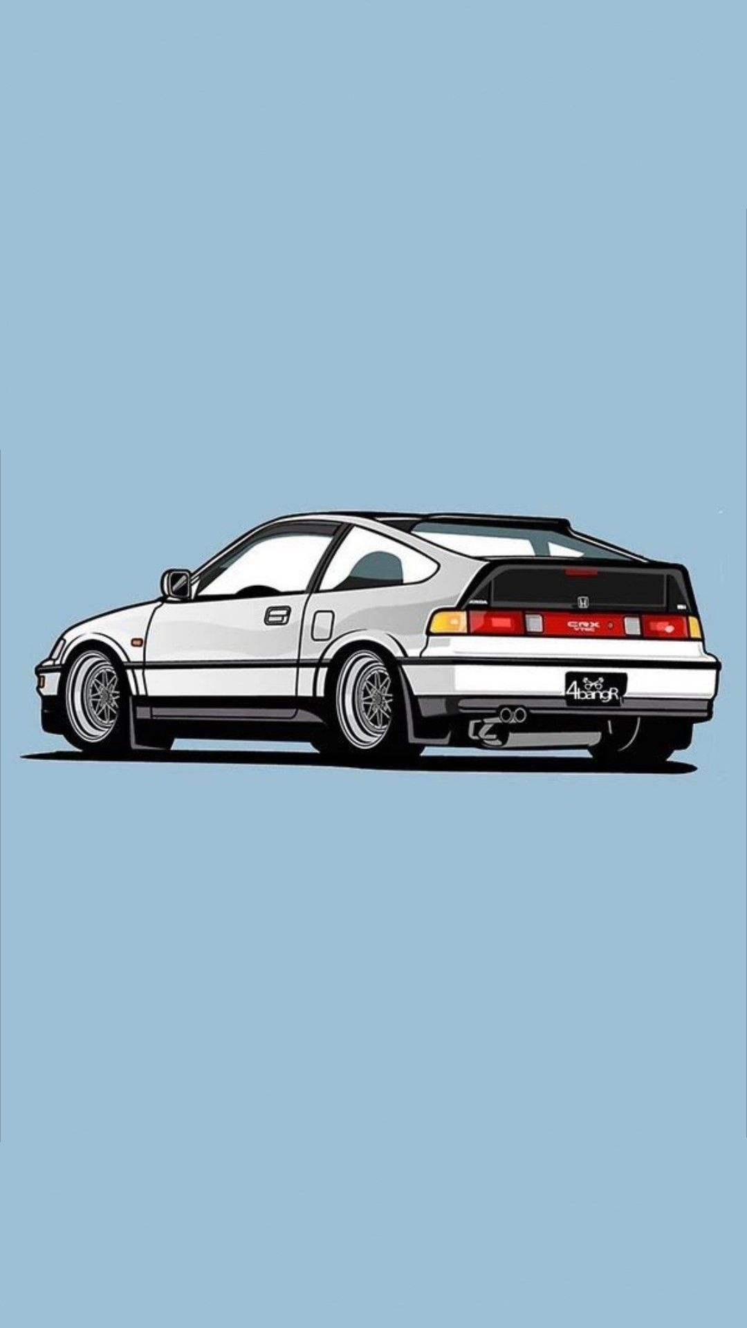 Honda CRX, Civic EF wallpapers, Sporty and stylish, Classic performance, 1080x1920 Full HD Phone