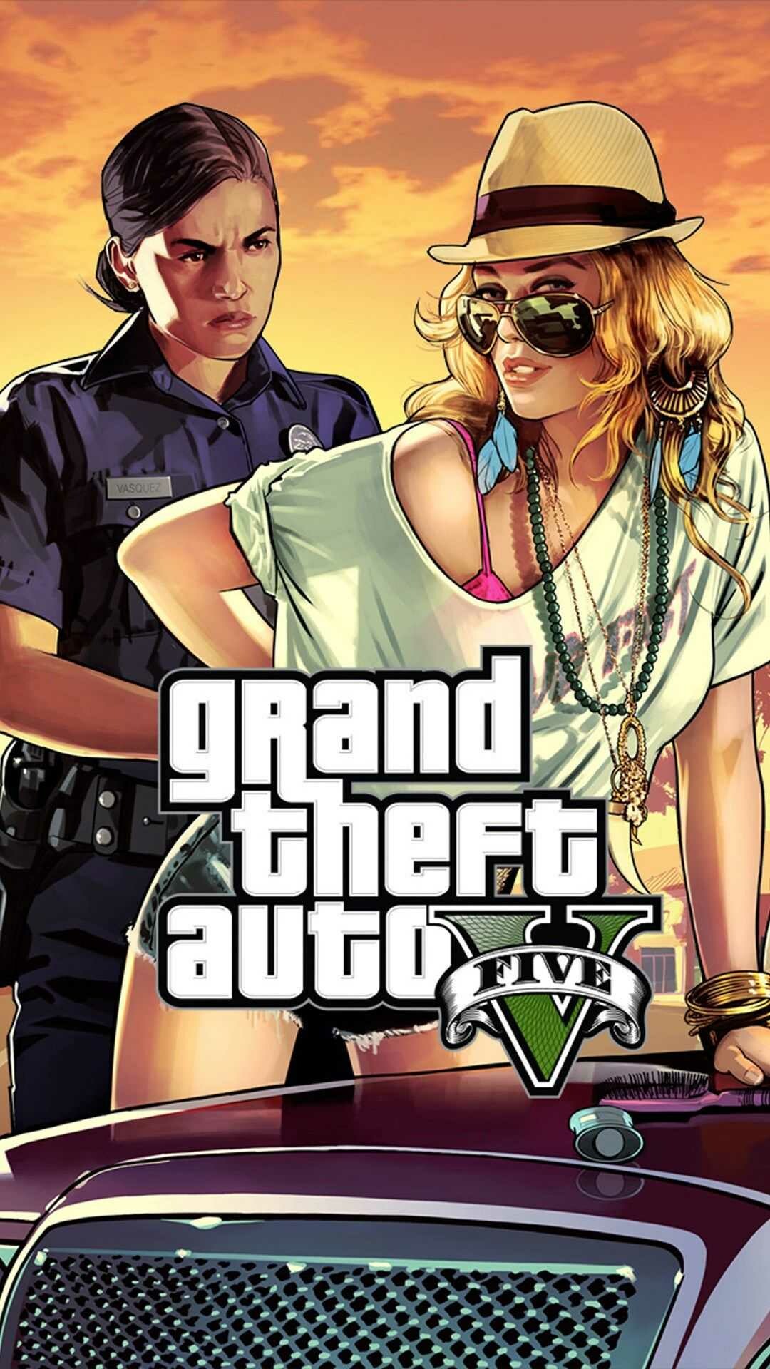 Grand Theft Auto, Gaming wallpaper, Rockstar Games, GTA V, 1080x1920 Full HD Phone