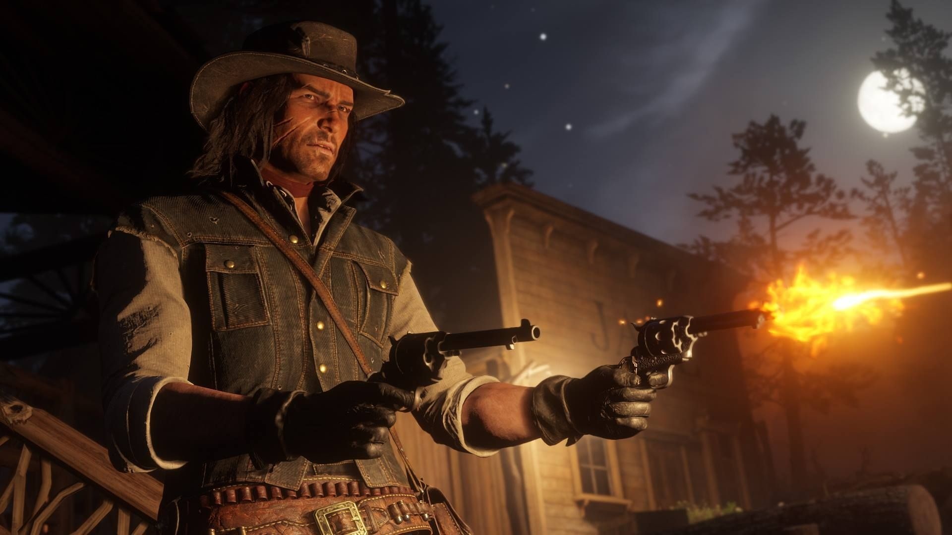 John Marston, Red Dead Redemption II, Gaming character, Gun slinger, 1920x1080 Full HD Desktop