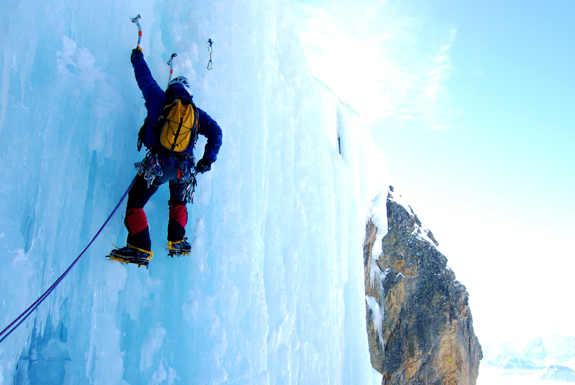 Ice climbers' wallpapers, Inspiring climbers' images, Ice climbing community, Frosty vertical challenges, 2000x1340 HD Desktop