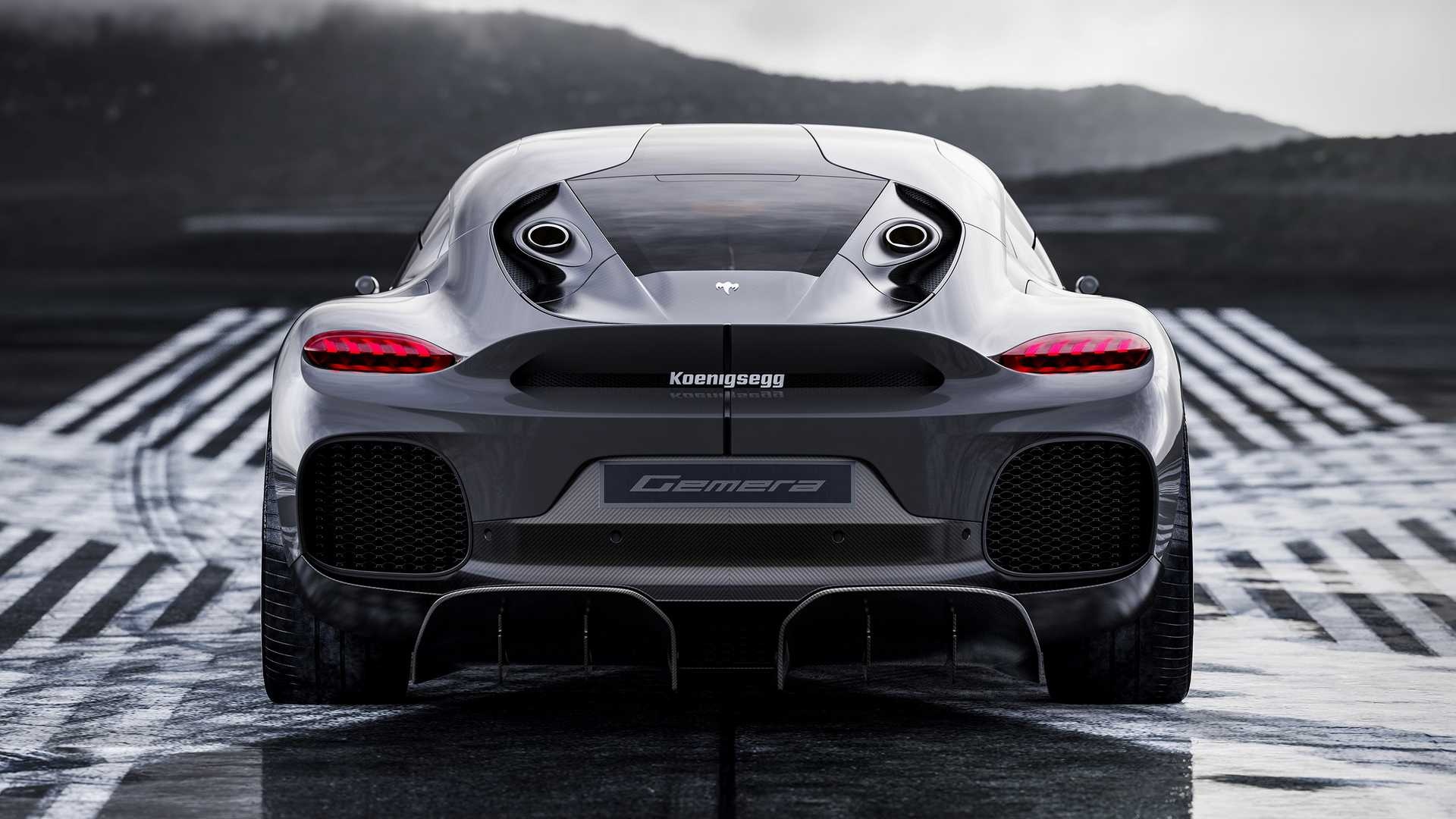 Model 2021 Rear View, Koenigsegg Gemera Wallpaper, 1920x1080 Full HD Desktop