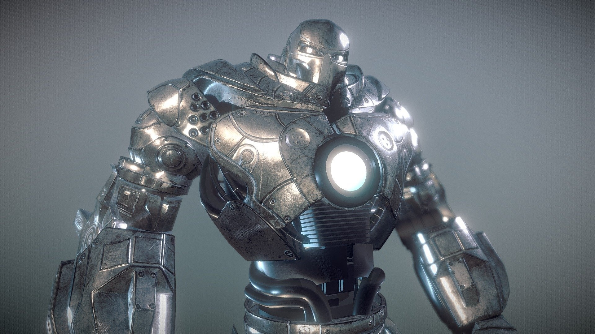 Iron Monger, Autonomous, 3D model, Ikaart, 1920x1080 Full HD Desktop