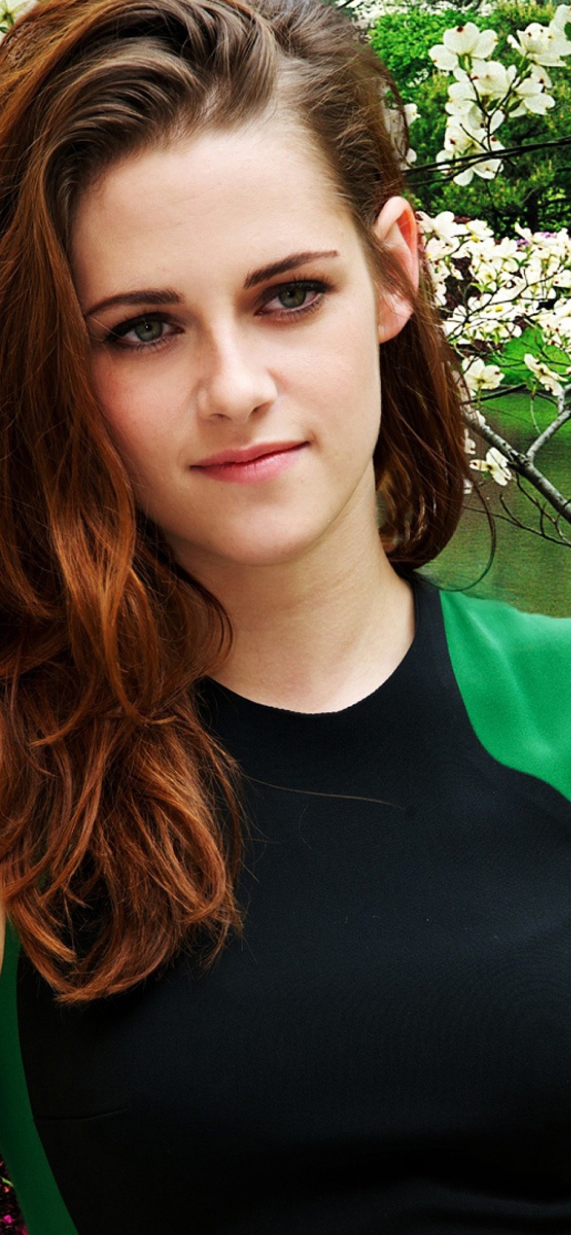 Kristen Stewart, iPhone 12 Pro wallpaper, Striking pose, Mesmerizing image, 1170x2540 HD Phone