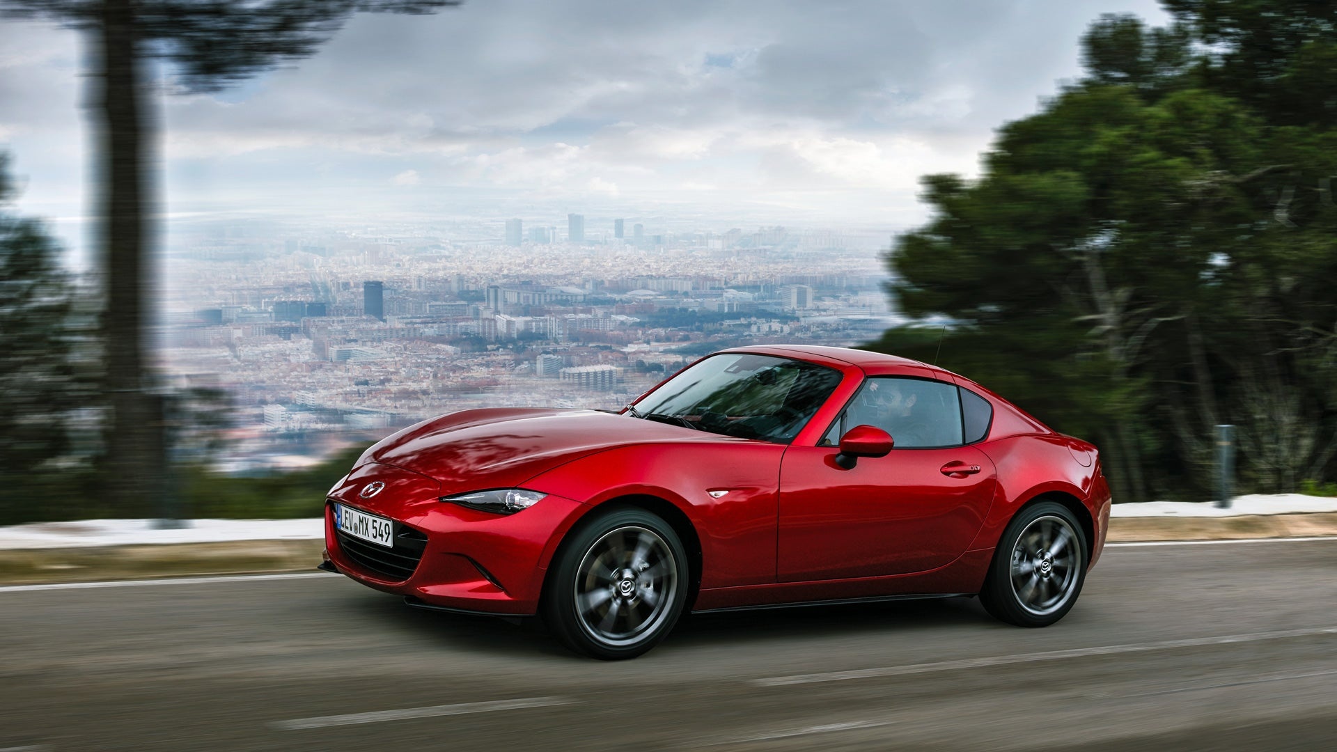 Mazda MX-5, Origami-like folding roof, Ingenious design, Modern aesthetic, 1920x1080 Full HD Desktop