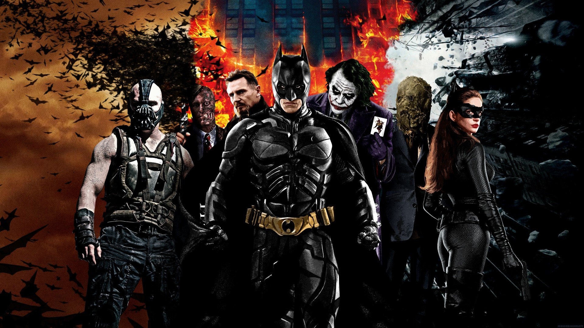 Batman collage wallpapers, Batman collage backgrounds, 1920x1080 Full HD Desktop