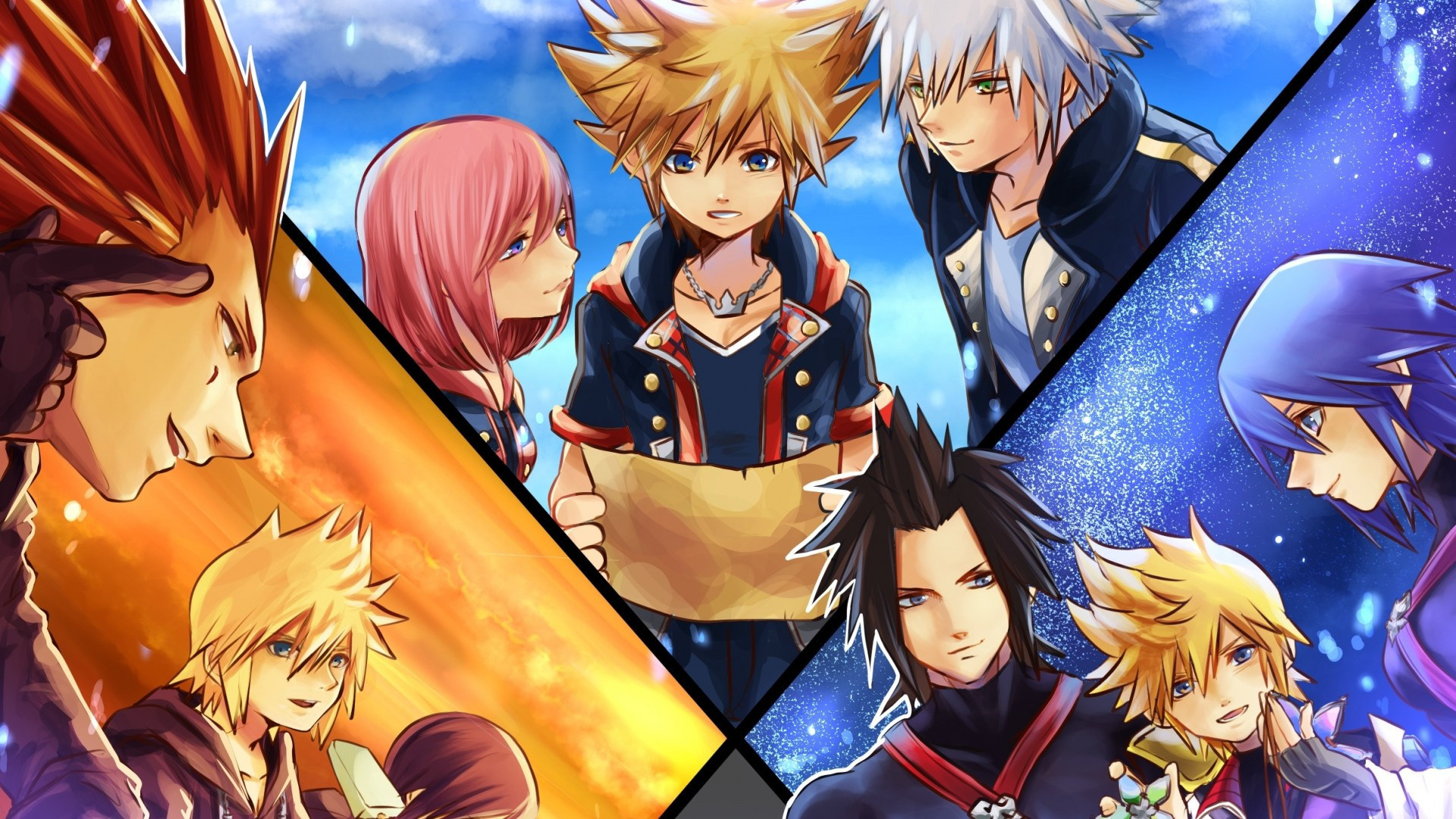 Kingdom Hearts series, Ventus, Terra, Aqua, 1920x1080 Full HD Desktop