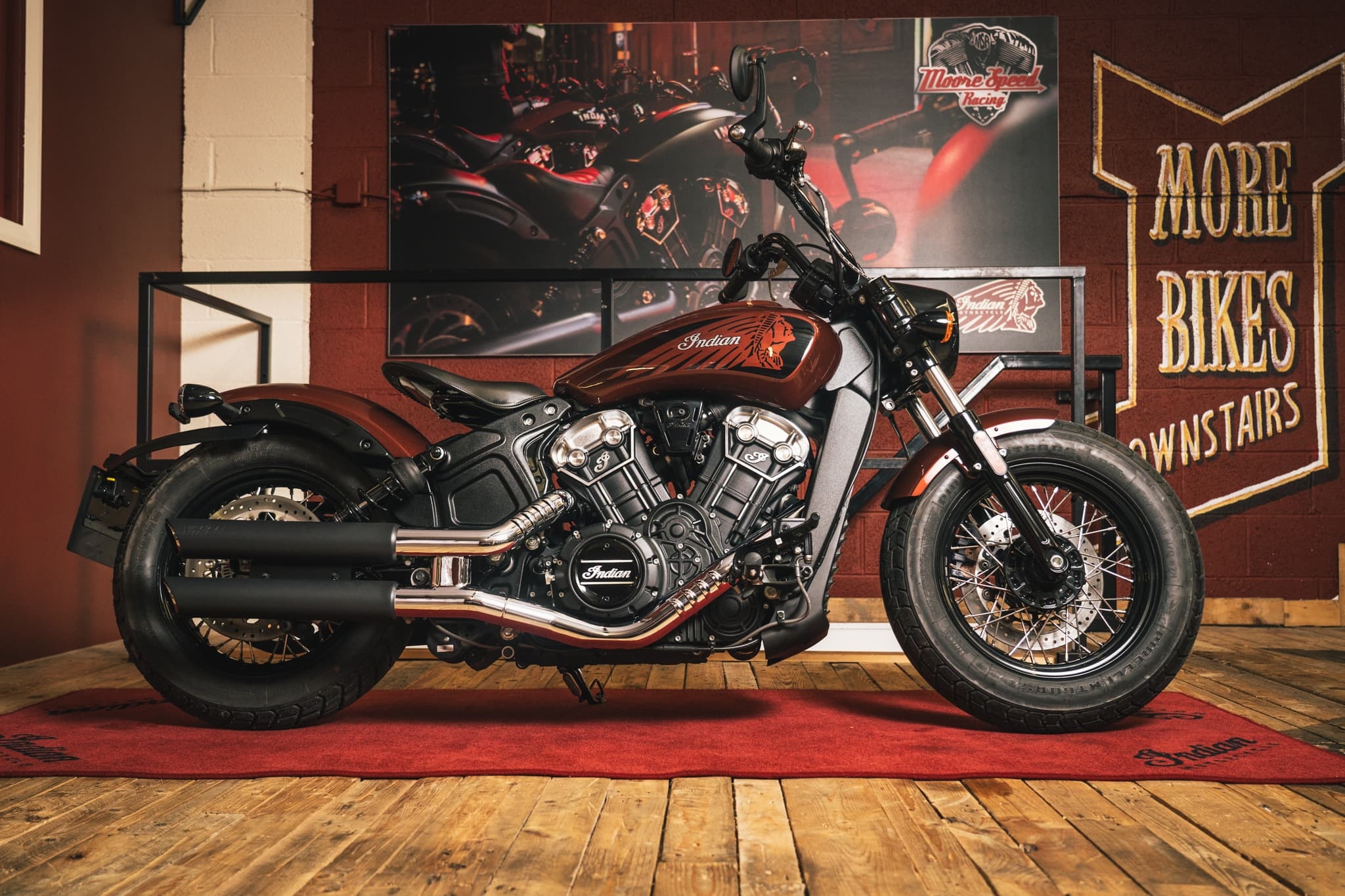 Indian Scout Bobber Twenty, Metallic finish, Moore Speed Racing, Aspire Competitions, 2050x1370 HD Desktop