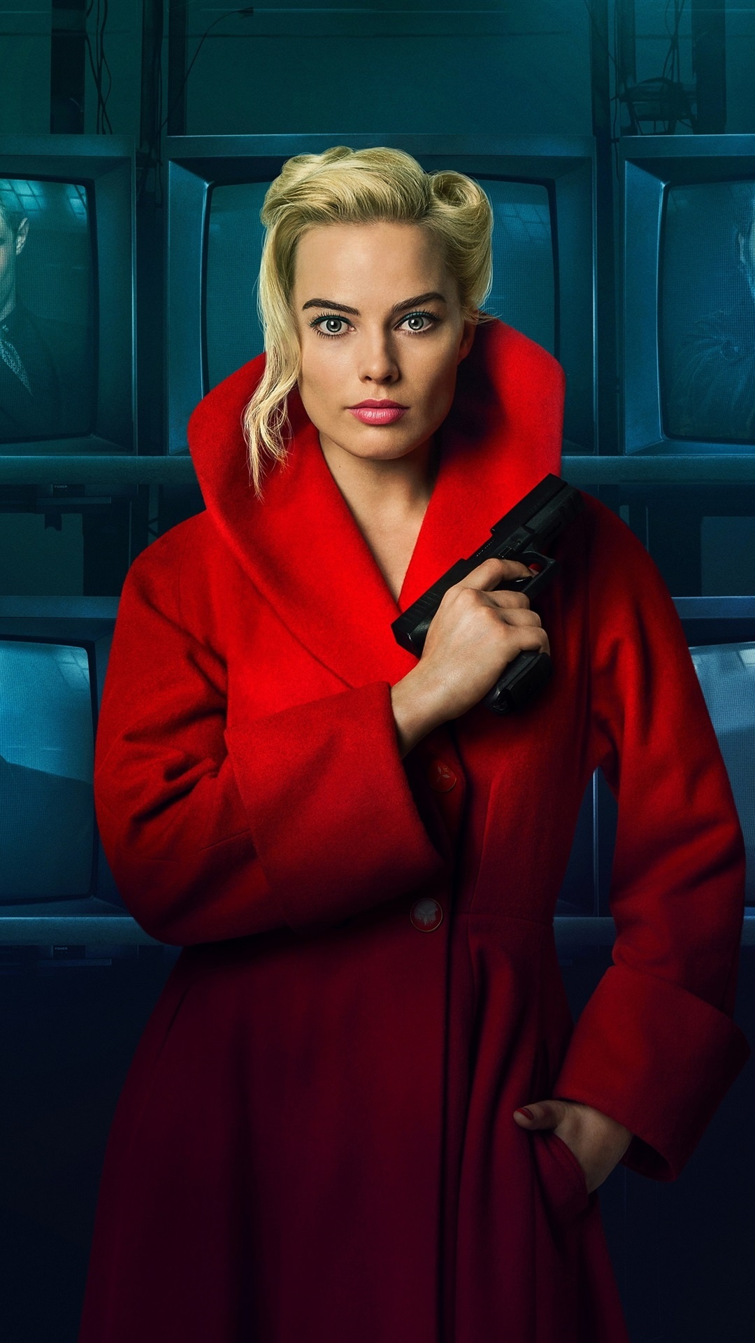 Margot Robbie, iPhone screensaver, Celeb sensation, Digital glam, 1080x1920 Full HD Phone