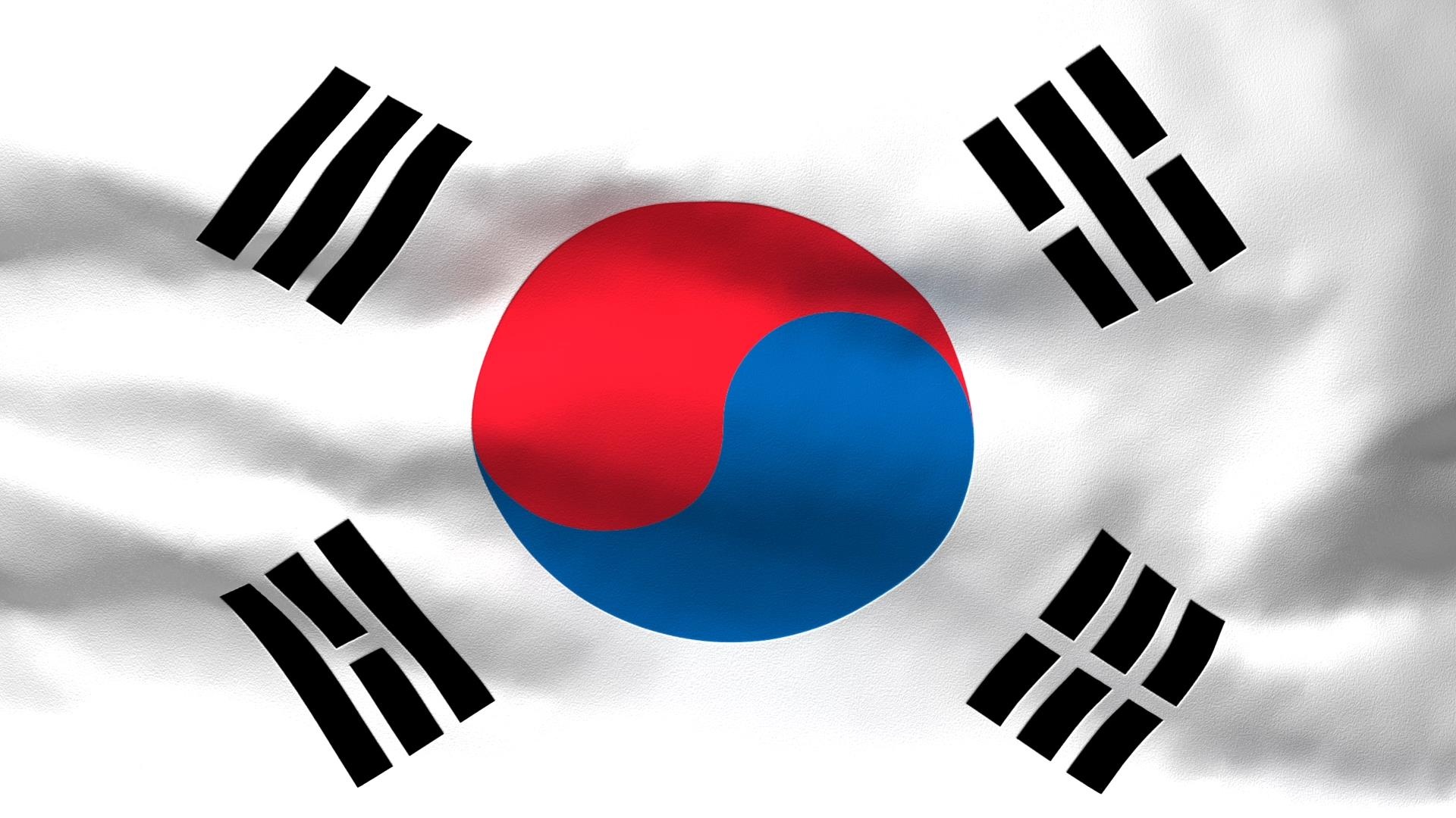 South Korea, Flags Wallpaper, 1920x1080 Full HD Desktop