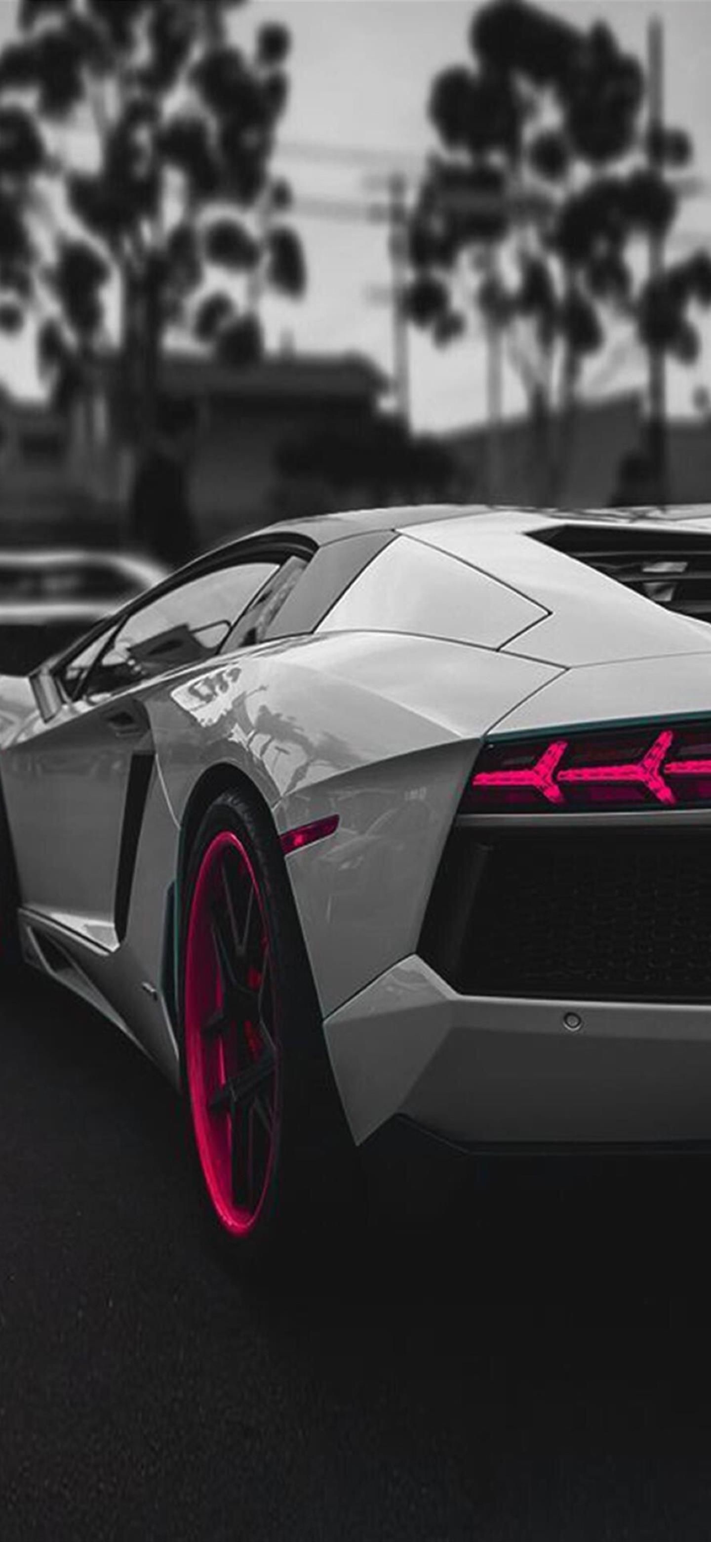 Lamborghini Avenatdor sportscar, Dark wallpaper, 1440x3120 HD Phone