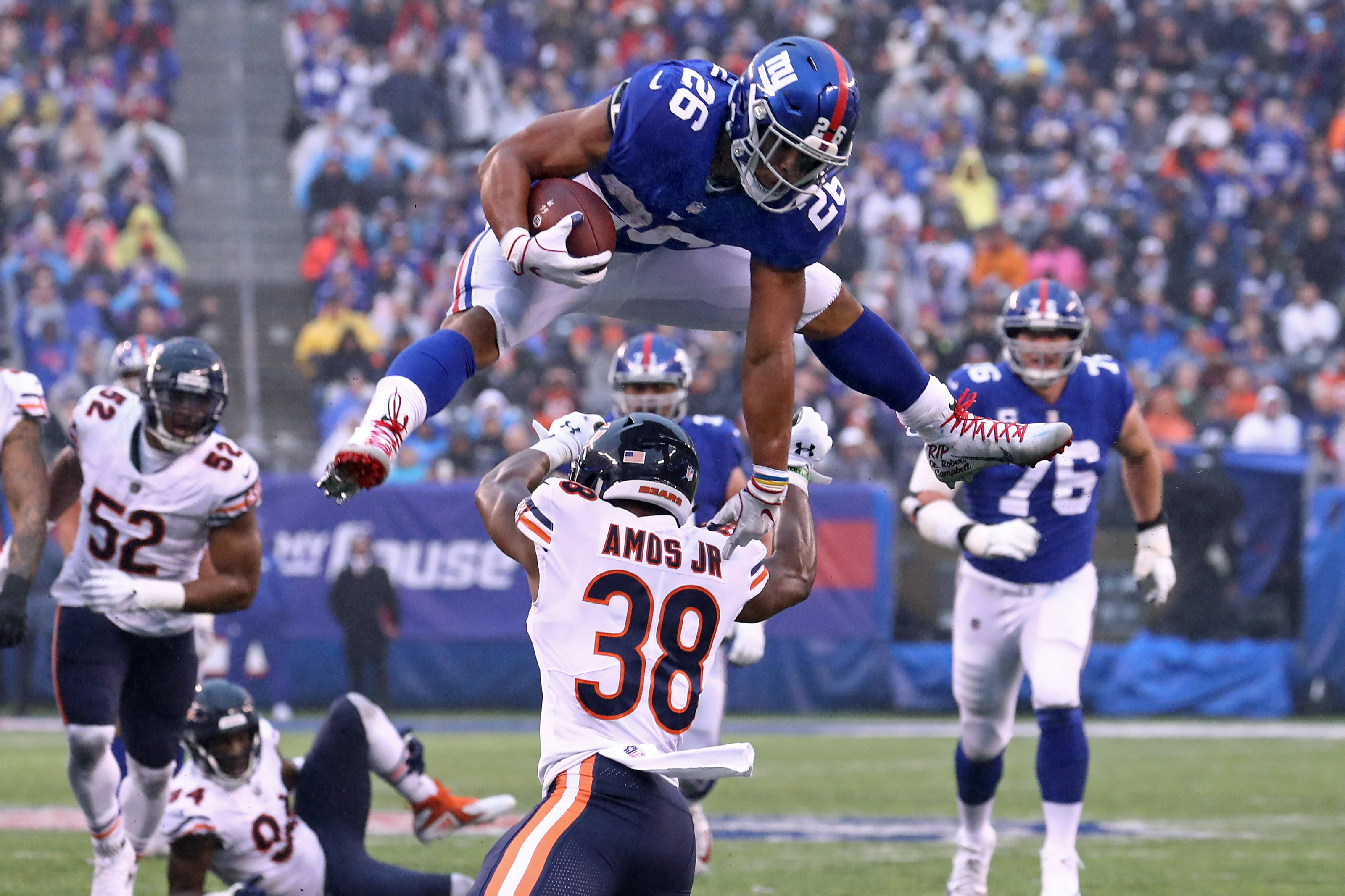 Chicago Bears vs NY Giants, Saquon Barkley Wallpaper, 3200x2140 HD Desktop