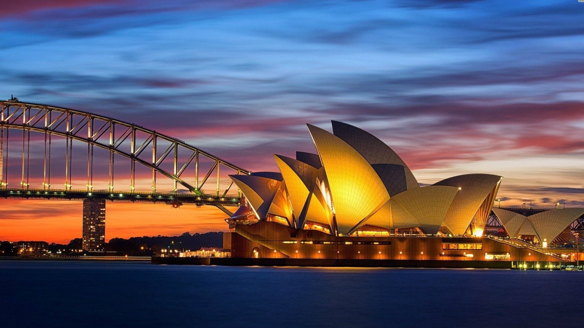 Sydney Opera House, Australian tourist spot, Travel wallpaper, Architectural wonder, 1920x1080 Full HD Desktop