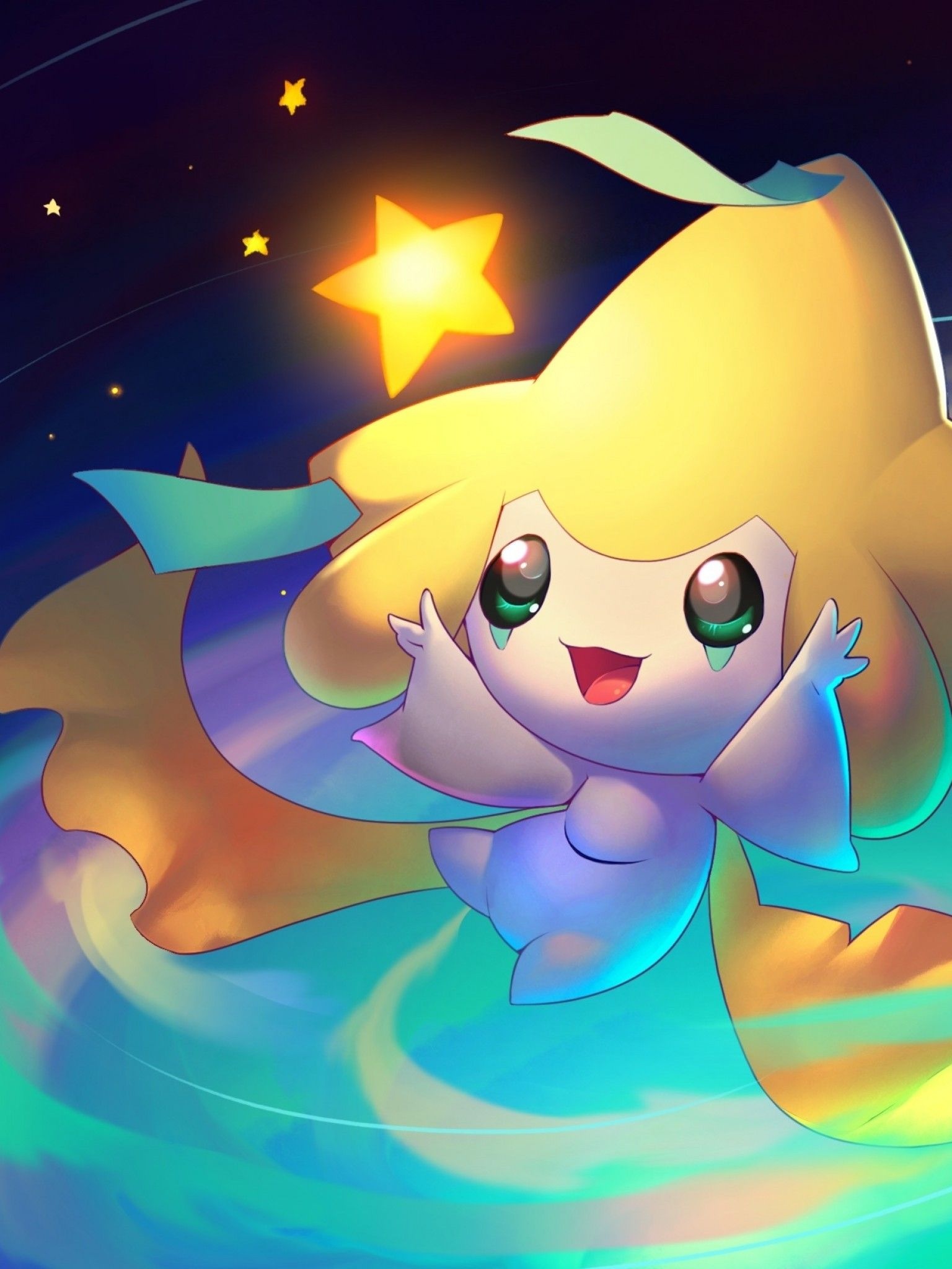 Jirachi, Top Backgrounds, Legendary Pokmon, 1540x2050 HD Phone