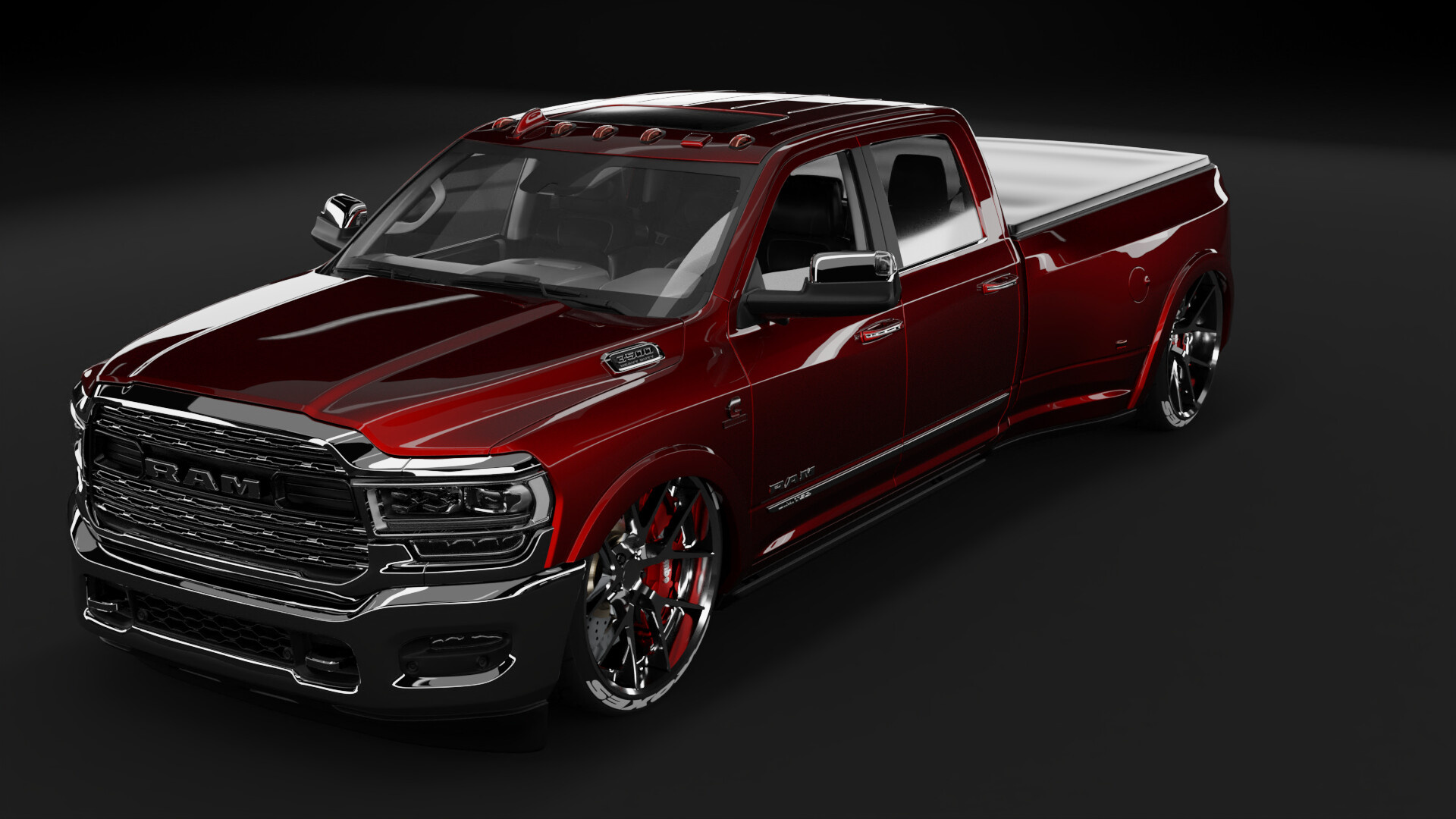 Ram 3500, HD Limited Dually, Custom truck, Heavy-duty performance, 1920x1080 Full HD Desktop