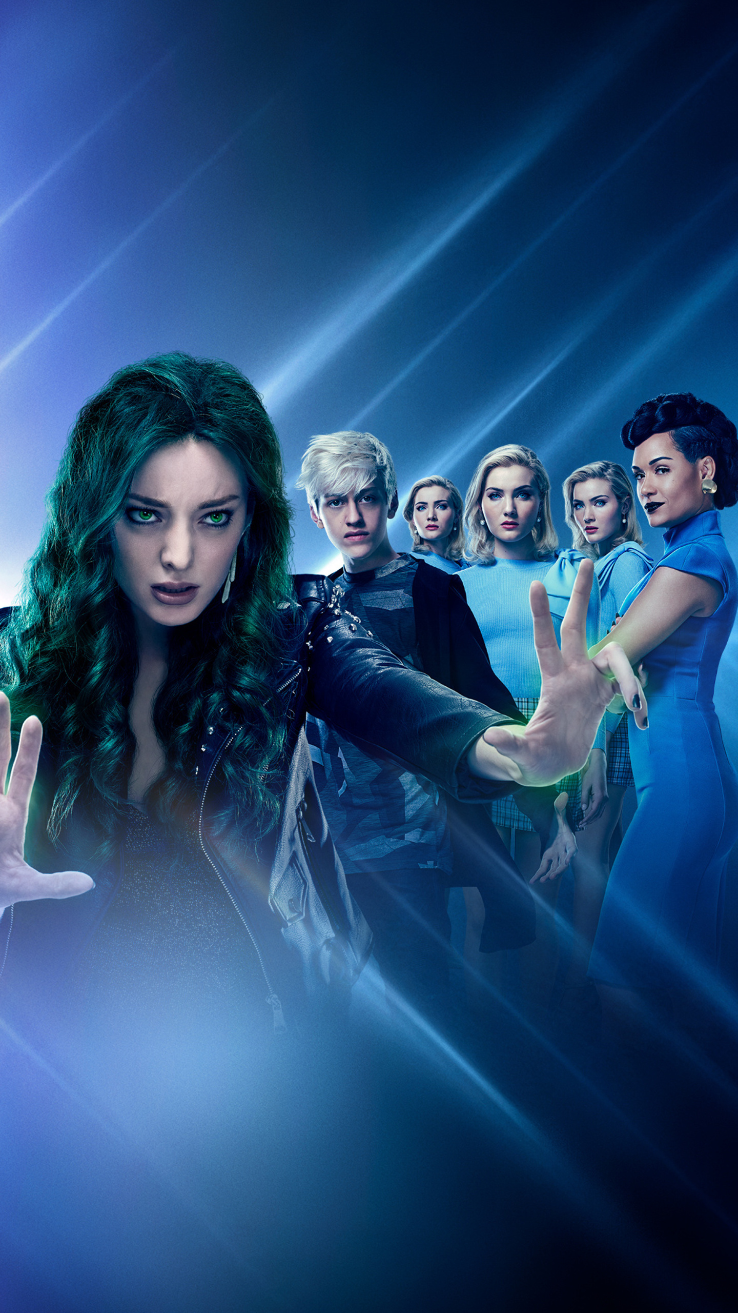 Emma Dumont, The Gifted Season 2, Key art, Samsung Galaxy S6, Google Pixel XL, Nexus 6P, LG G5, 1440x2560 HD Phone