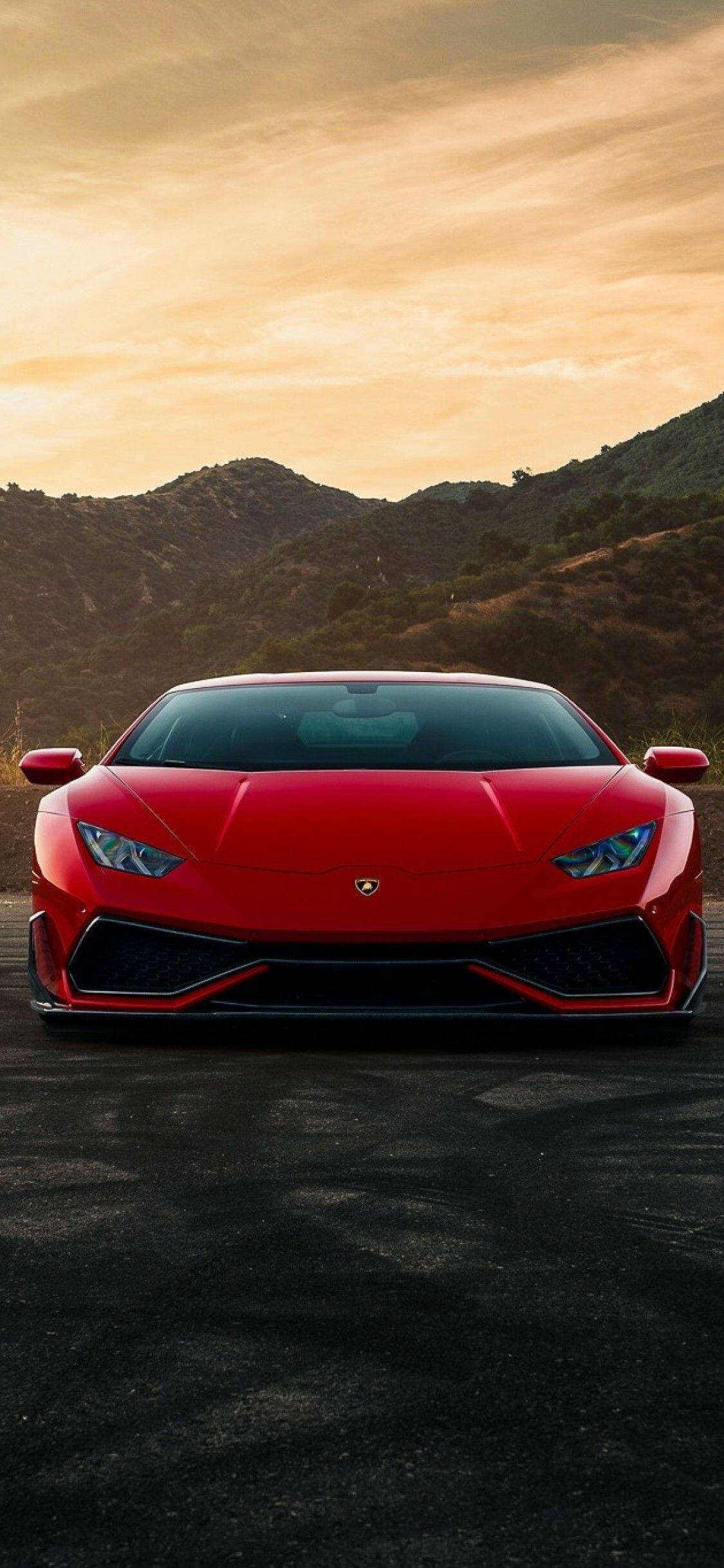 Red Lamborghini iPhone wallpapers, Stylish backgrounds, Smartphone customization, Eye-catching screens, 1130x2440 HD Phone