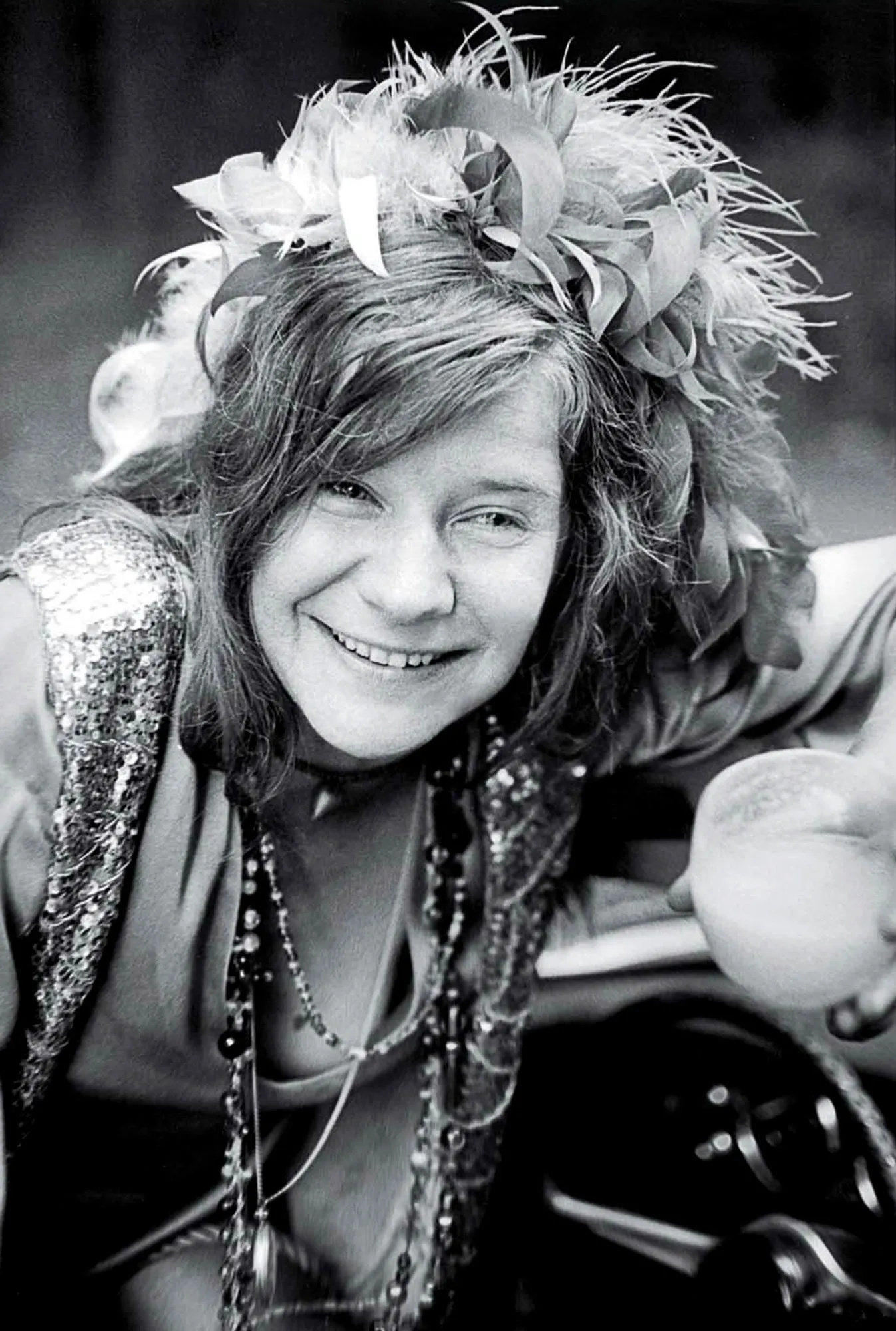 Janis Joplin, Young woman portrait, Vogue magazine, Musical journey, 1350x2000 HD Phone