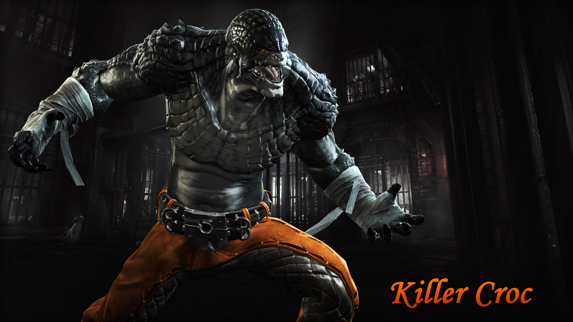 Killer Croc, Batman, Arkham City, HD, 1920x1080 Full HD Desktop