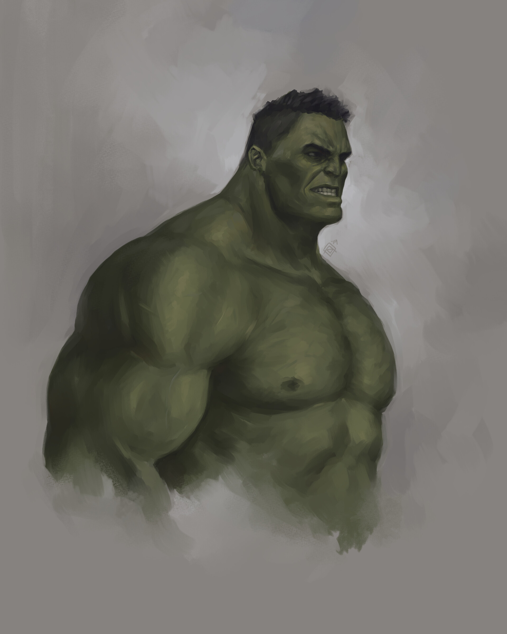 Incredible Hulk Comics, Artistic interpretation, Dynamic illustrations, Superhuman strength, 1920x2400 HD Phone