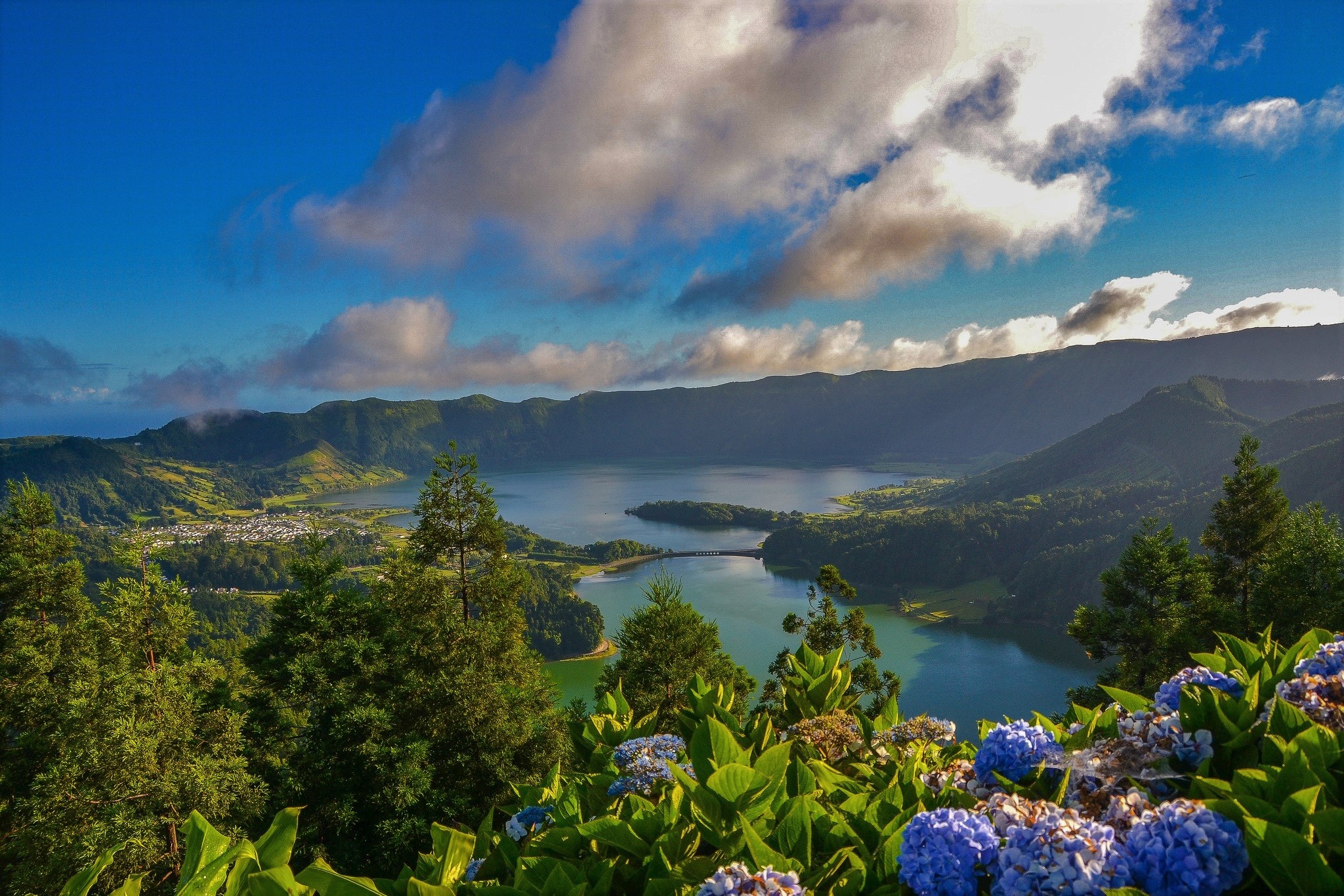 San Miguel island, Azores paradise, Portuguese getaway, Exquisite wallpaper, 2050x1370 HD Desktop