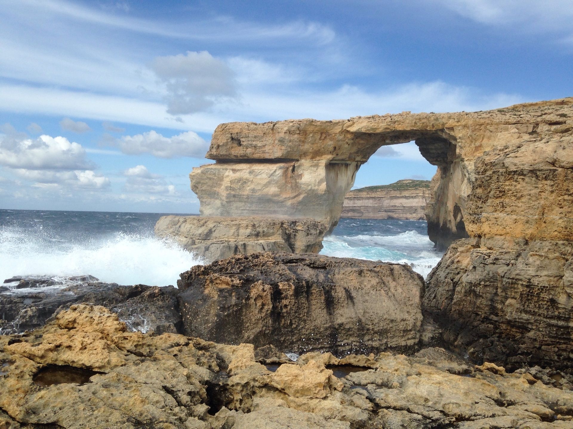 Gozo Island, Dwejra bay, Gozo bay, Picturesque, 1920x1440 HD Desktop