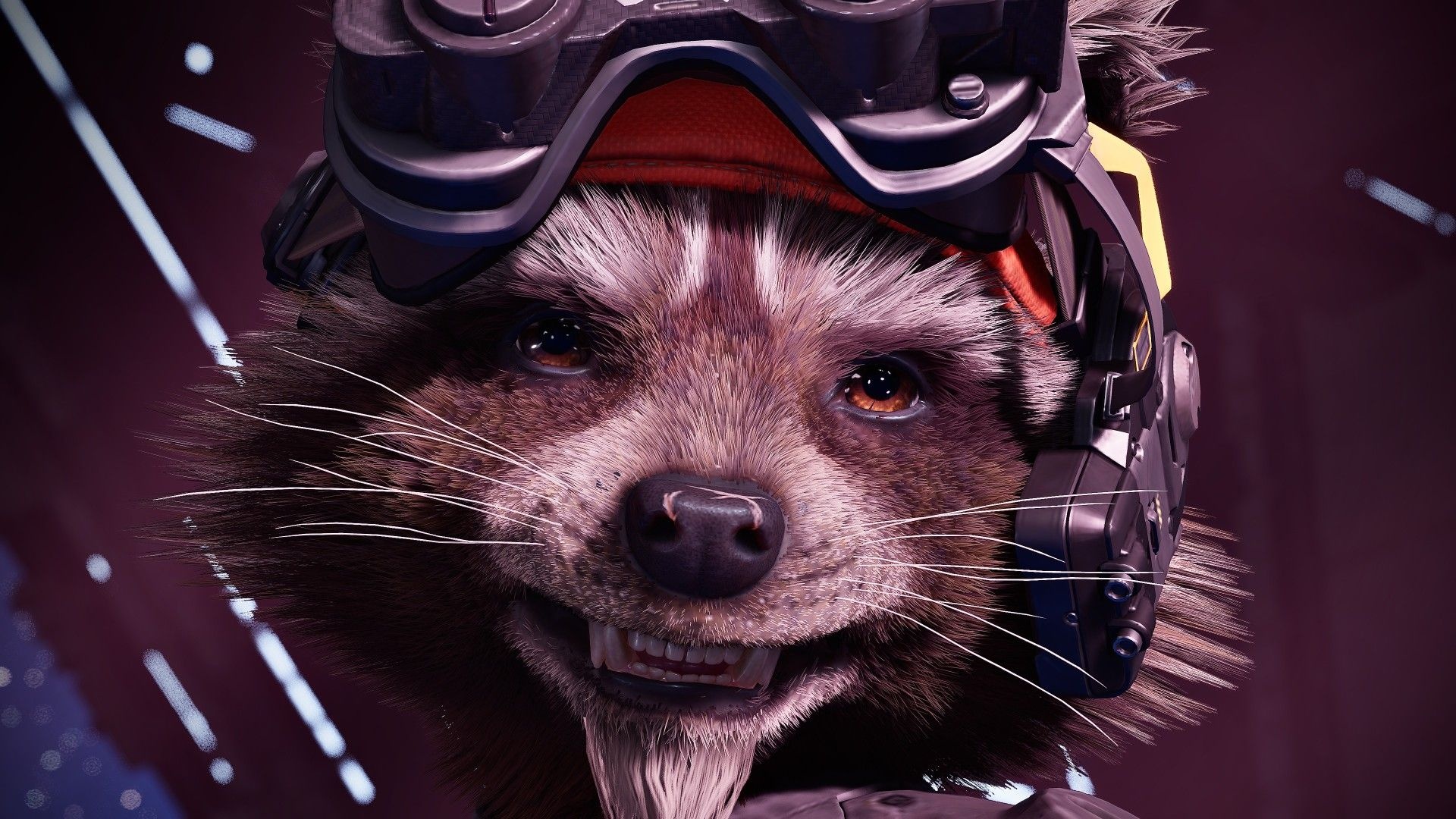 Rocket Raccoon, Galaxy's misfit, Intergalactic hero, Furry sidekick, 1920x1080 Full HD Desktop