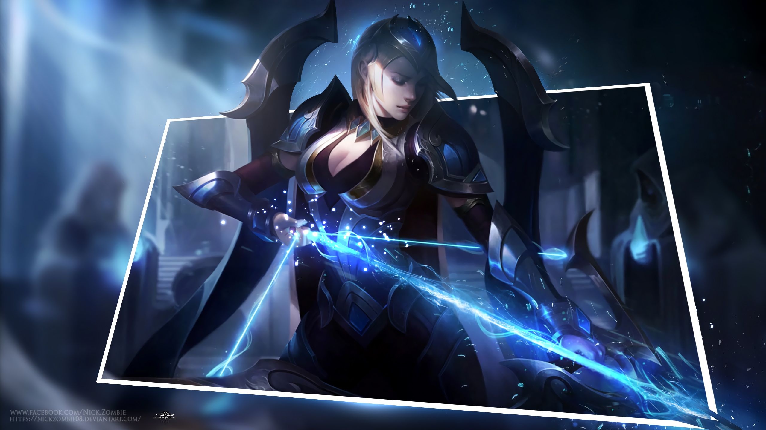 Ashe, League of Legends, High-quality wallpapers, Immersive visuals, 2560x1440 HD Desktop