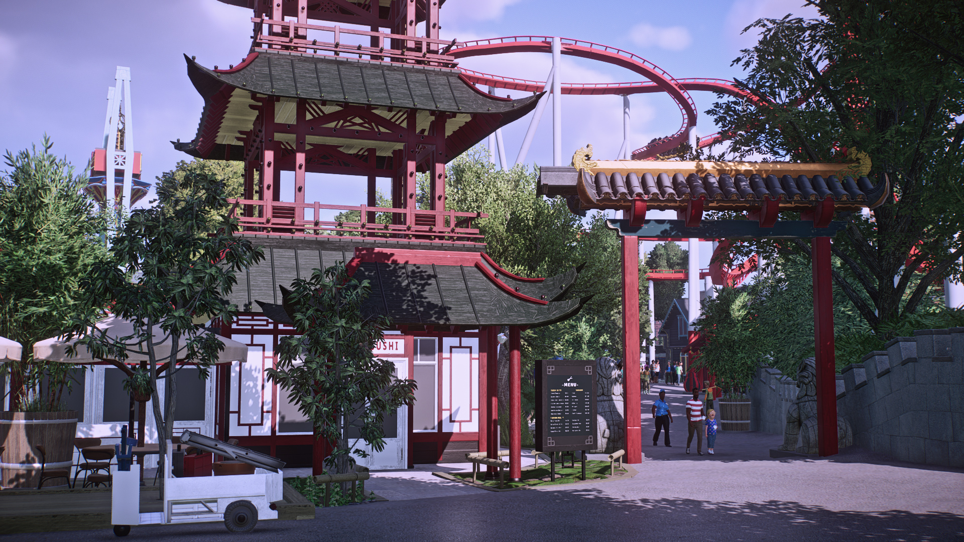 Tivoli Gardens, Completed building project, Rplanetzoo creation, 1920x1080 Full HD Desktop