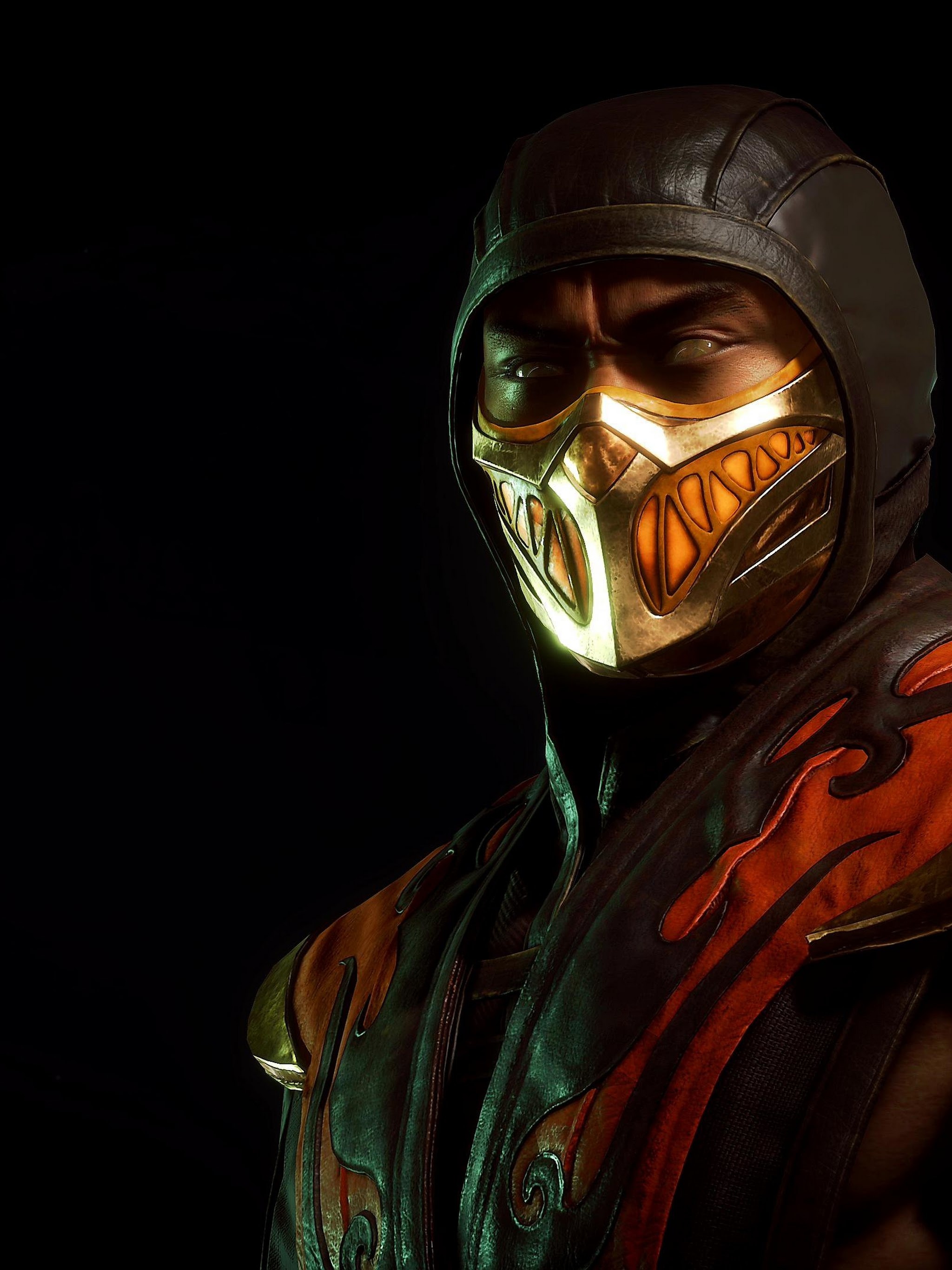 Scorpion, Mortal Kombat 11, 4K wallpaper, Stunning visuals, 2050x2740 HD Phone