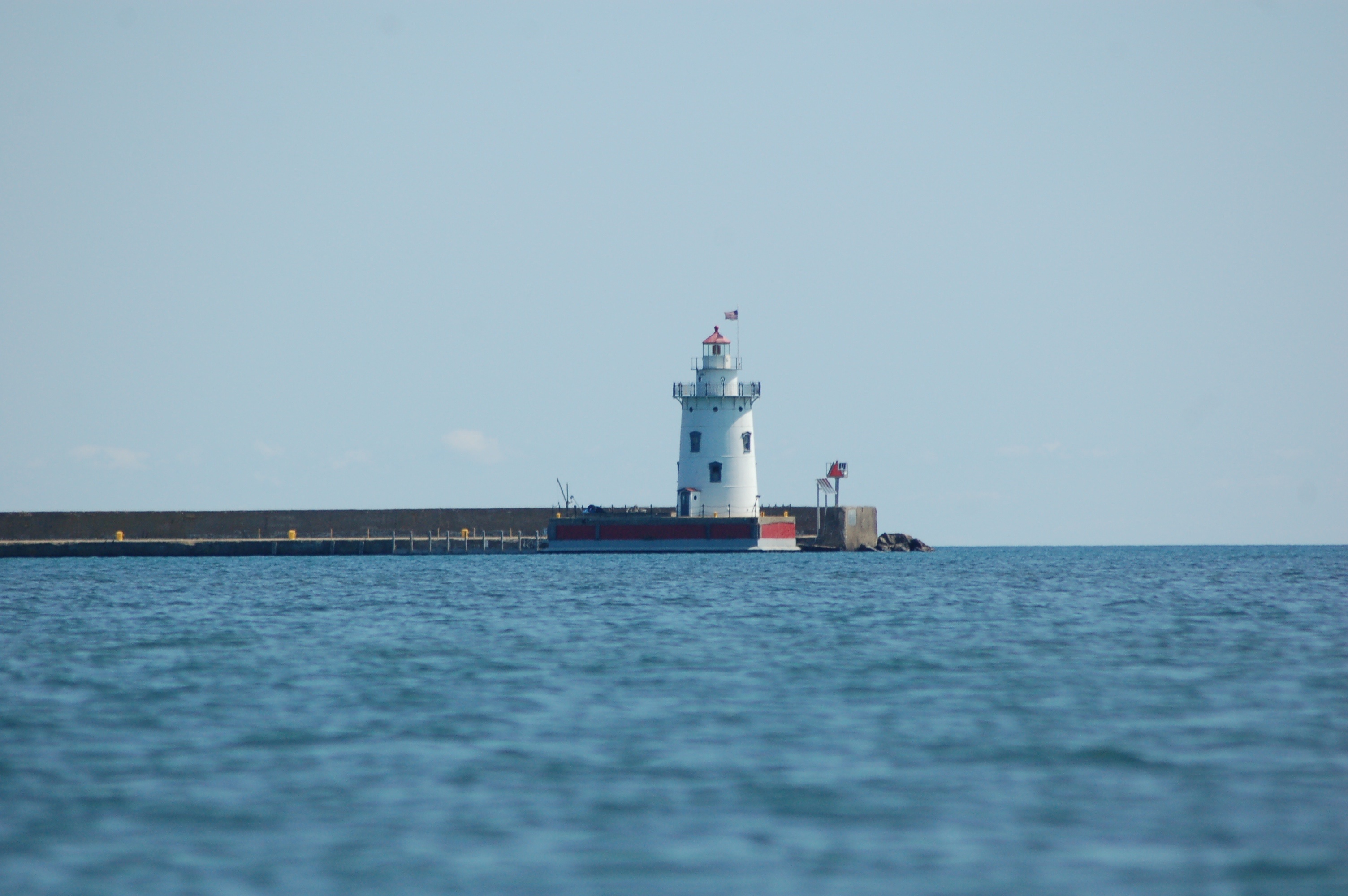 Lake Huron, Harbor beach, Lighthouse, Travel, 3010x2000 HD Desktop