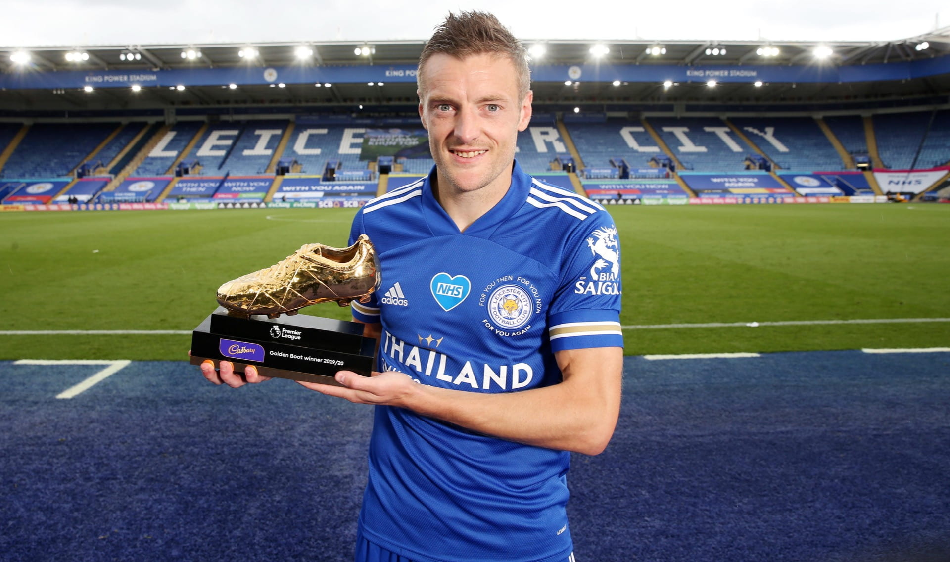 EPL Golden Boot, Jamie Vardy Wallpaper, 1920x1140 HD Desktop