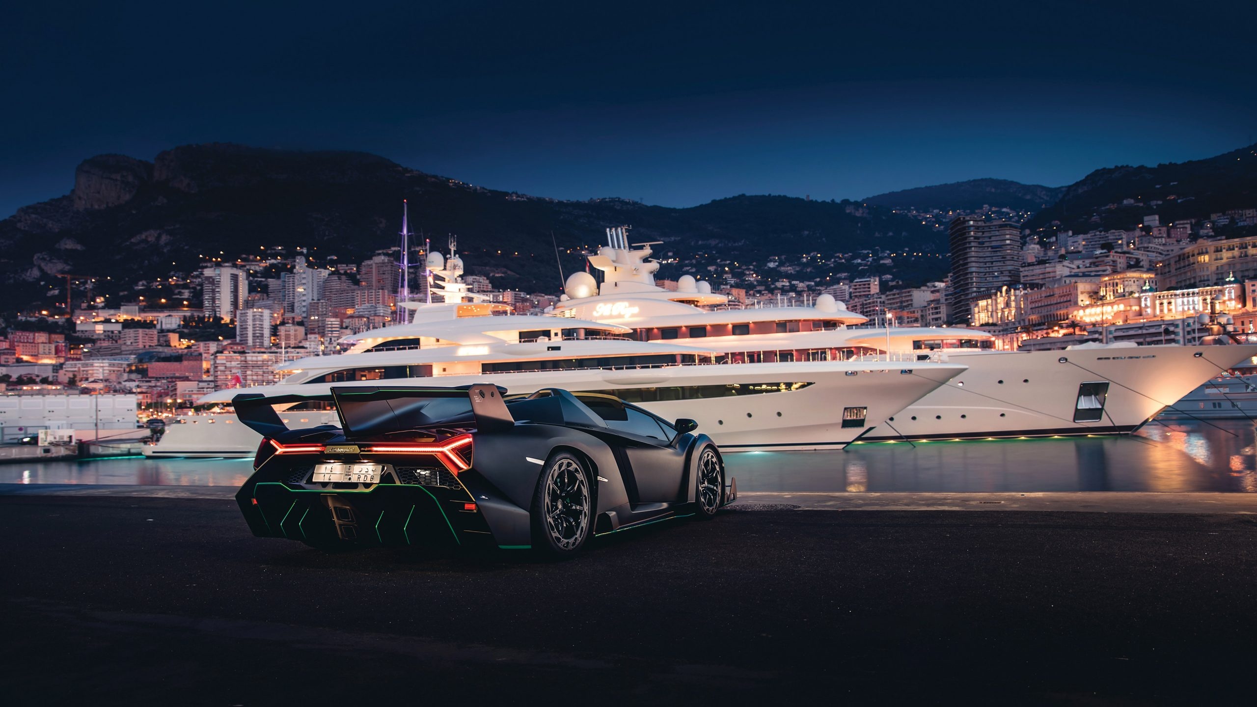 Monaco, Lamborghini Veneno Wallpaper, 2560x1440 HD Desktop